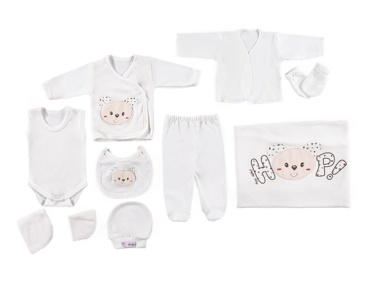 Hoop Ayıcıklı Kız Bebek Hastane Çıkışı 10lu Set