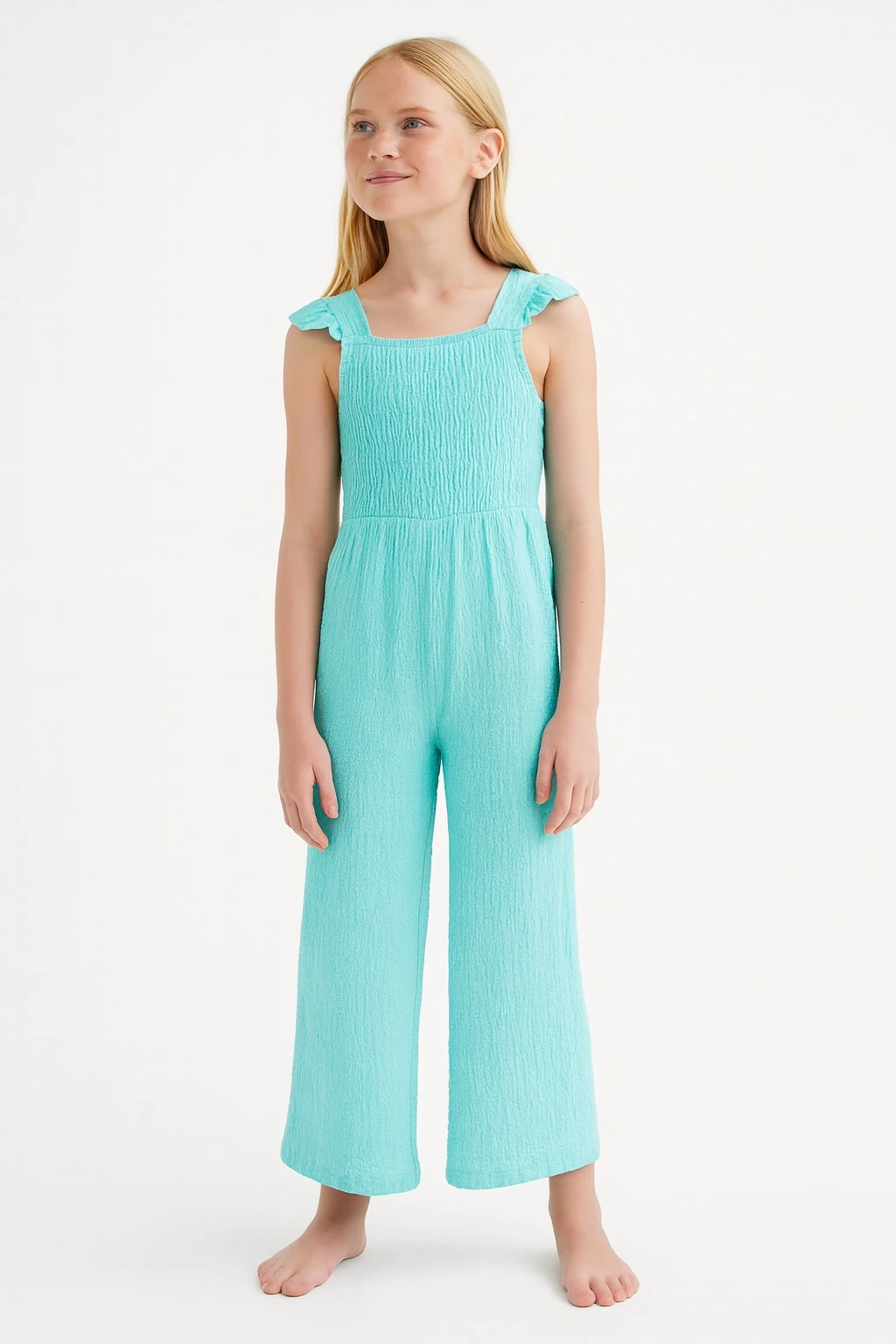 Askılı Kız Çocuk Tulum