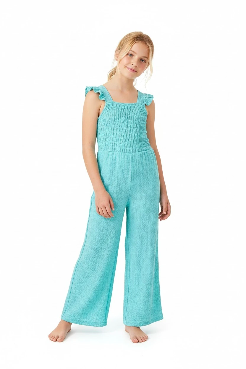 Askılı Kız Çocuk Tulum