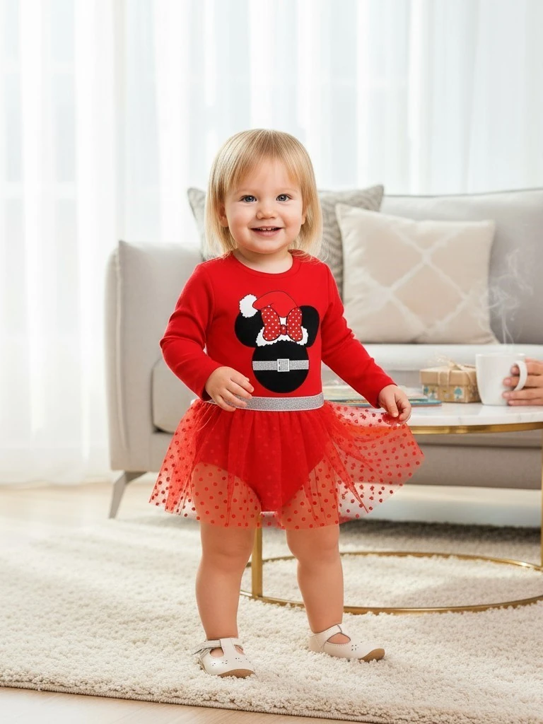 Yeni Yıl Kız Çocuk Kostüm Body