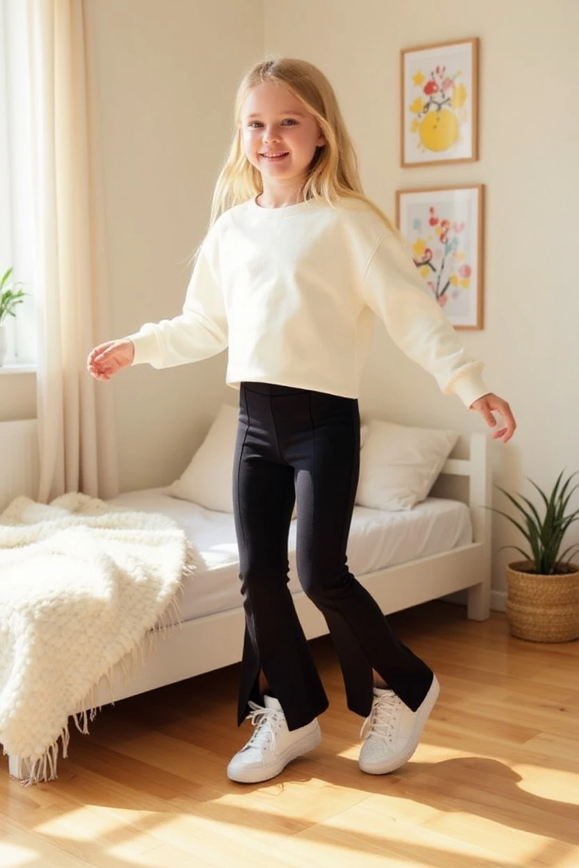 İspanyol Paça Çocuk Tayt Pantolon