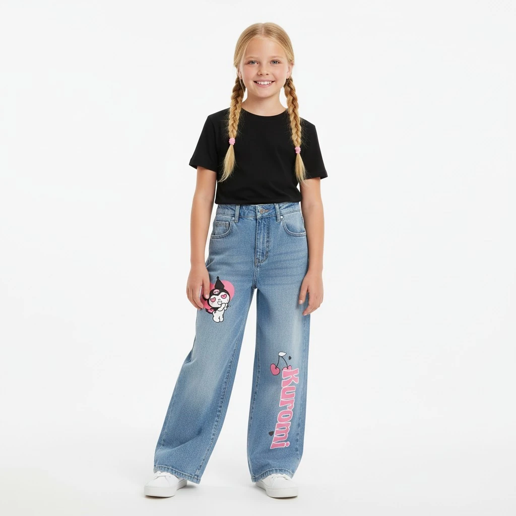 Kuromi Kız Çocuk Palazzo Pantolon