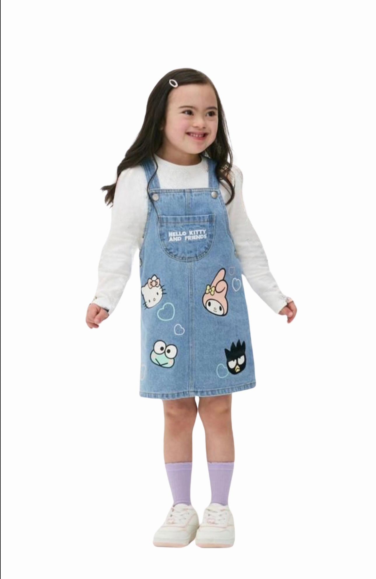Kuromi Kot Jile Kız Çocuk Elbise