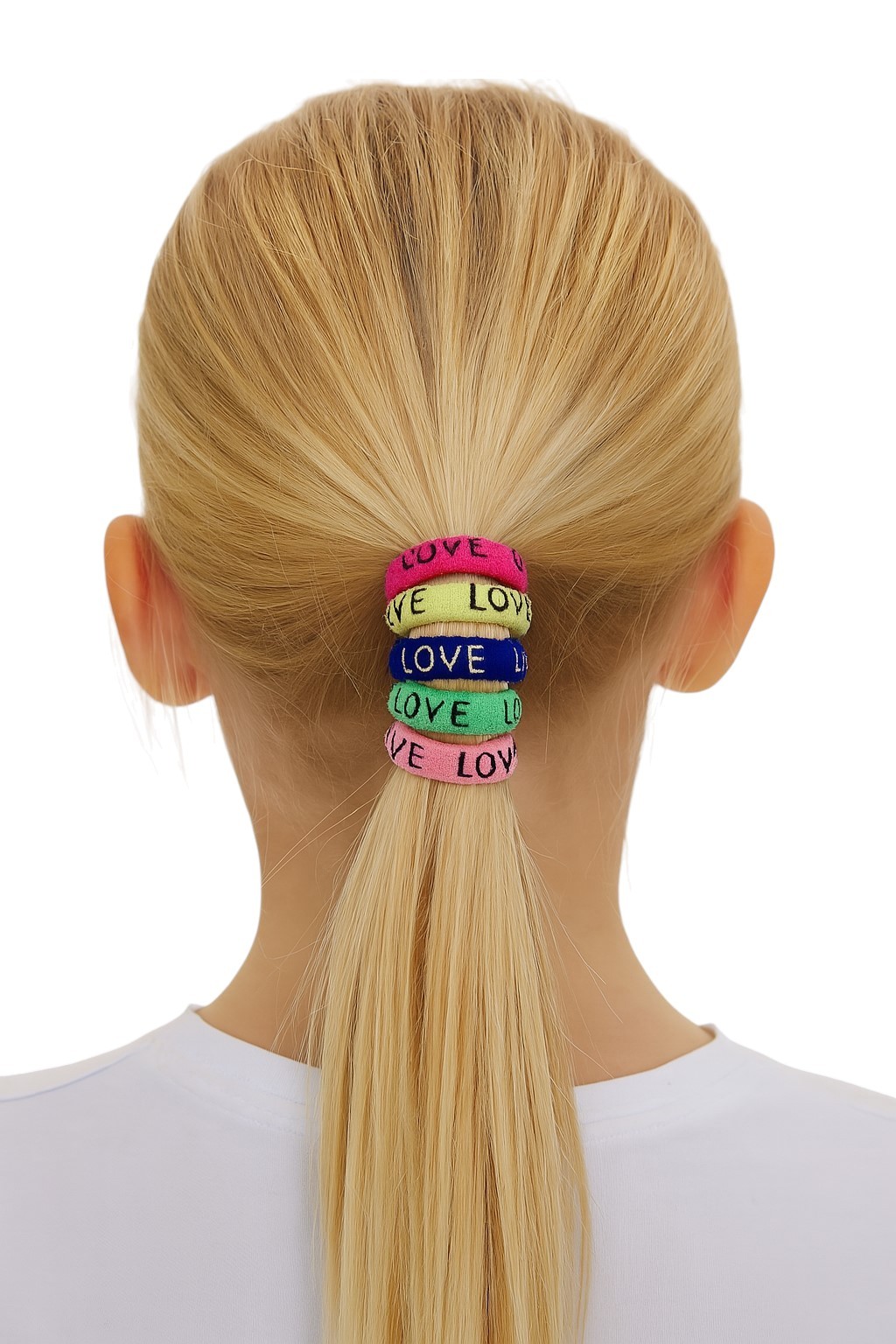 Love Kız Çocuk Lastikli Toka 5li