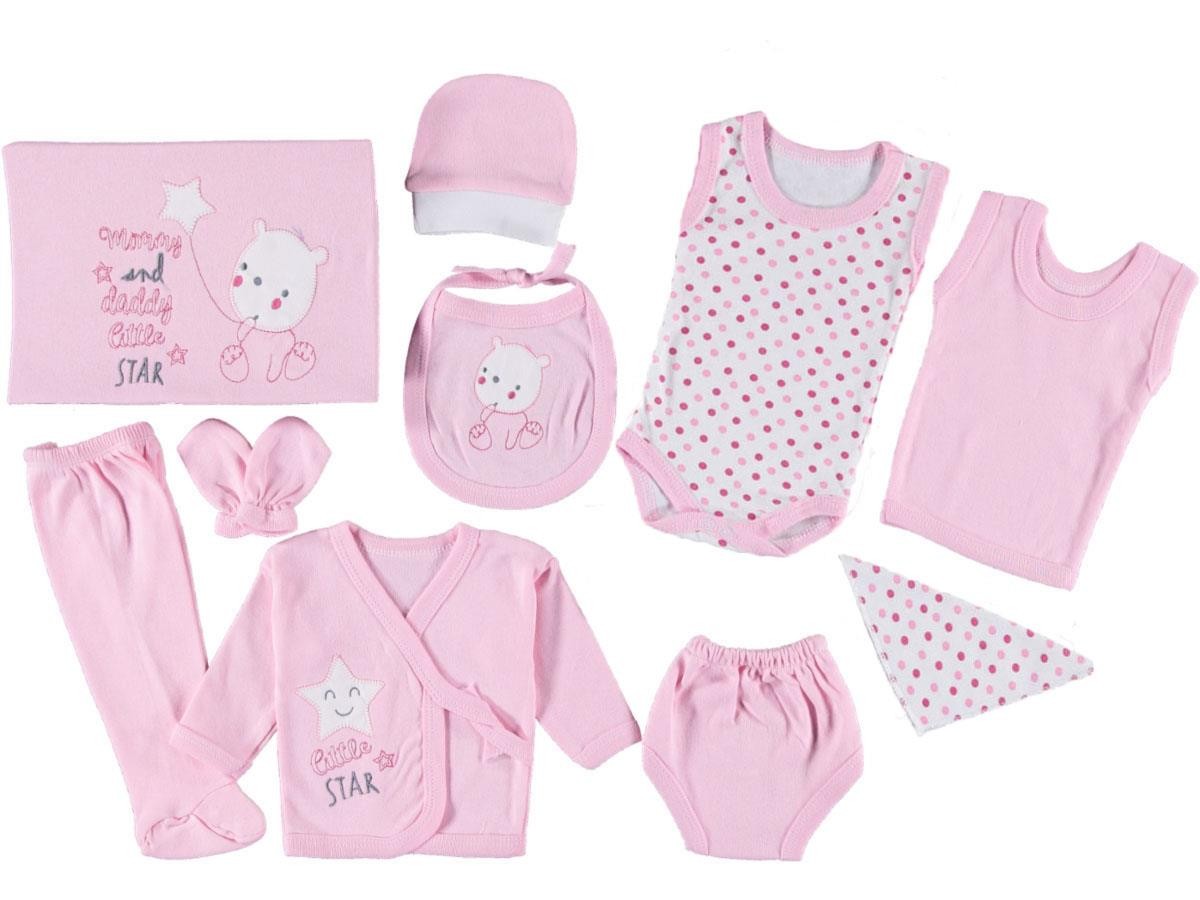 Little Star Kız Bebek Hastane Çıkışı 10lu Set