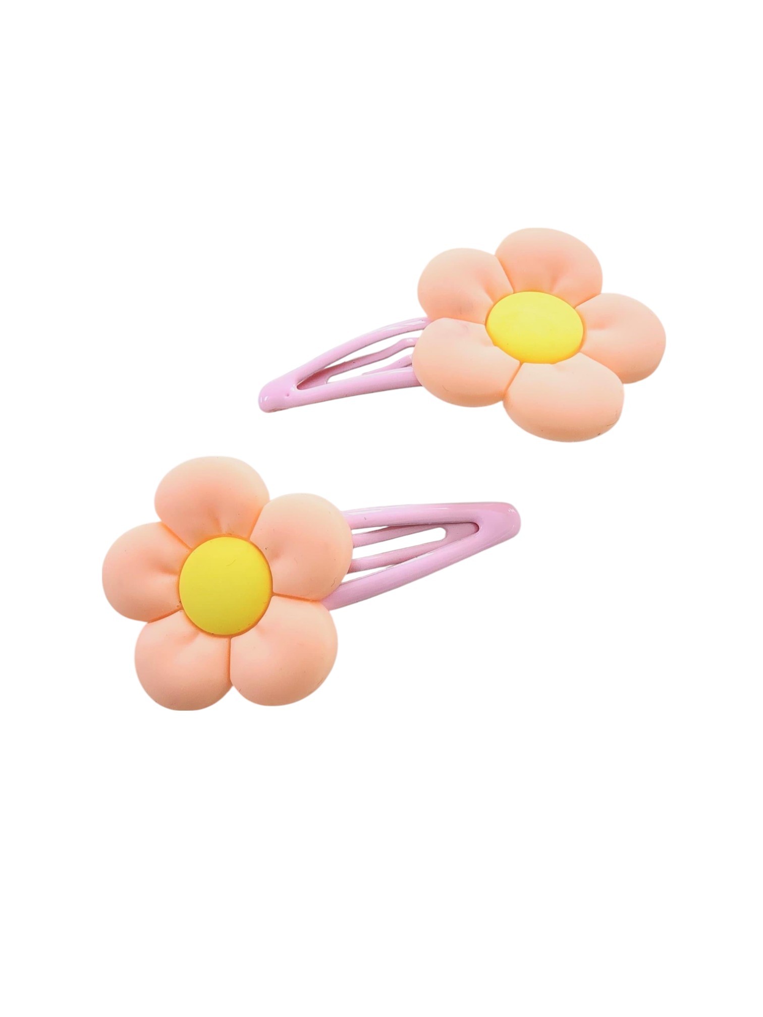 Çiçekli Kız Çocuk Çıtçıtlı Toka Set