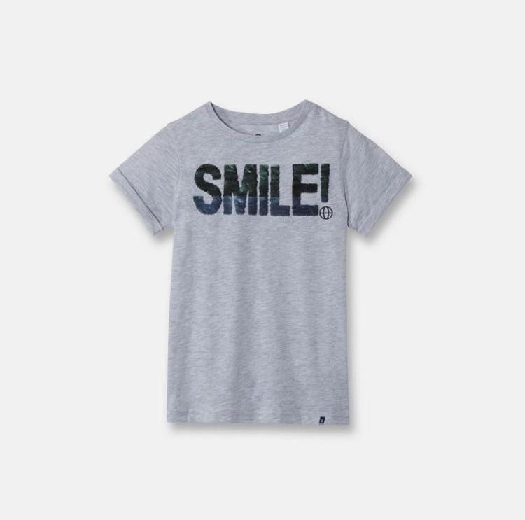 Smile Pullu Erkek Çocuk Tişört