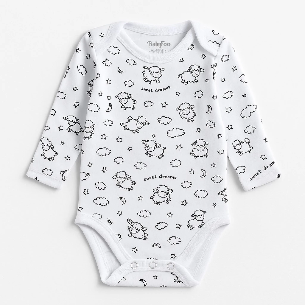 Dreams Kuzulu Uzun Kollu Bebek Çıtçıtlı Body (BabyToo)