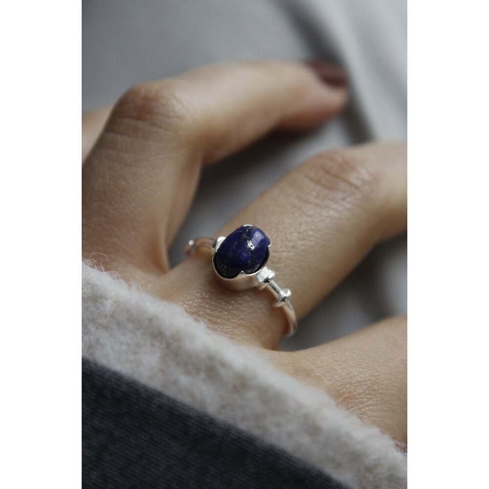LAPİS LAZULİ 'DEAR' YÜZÜK SİLVER