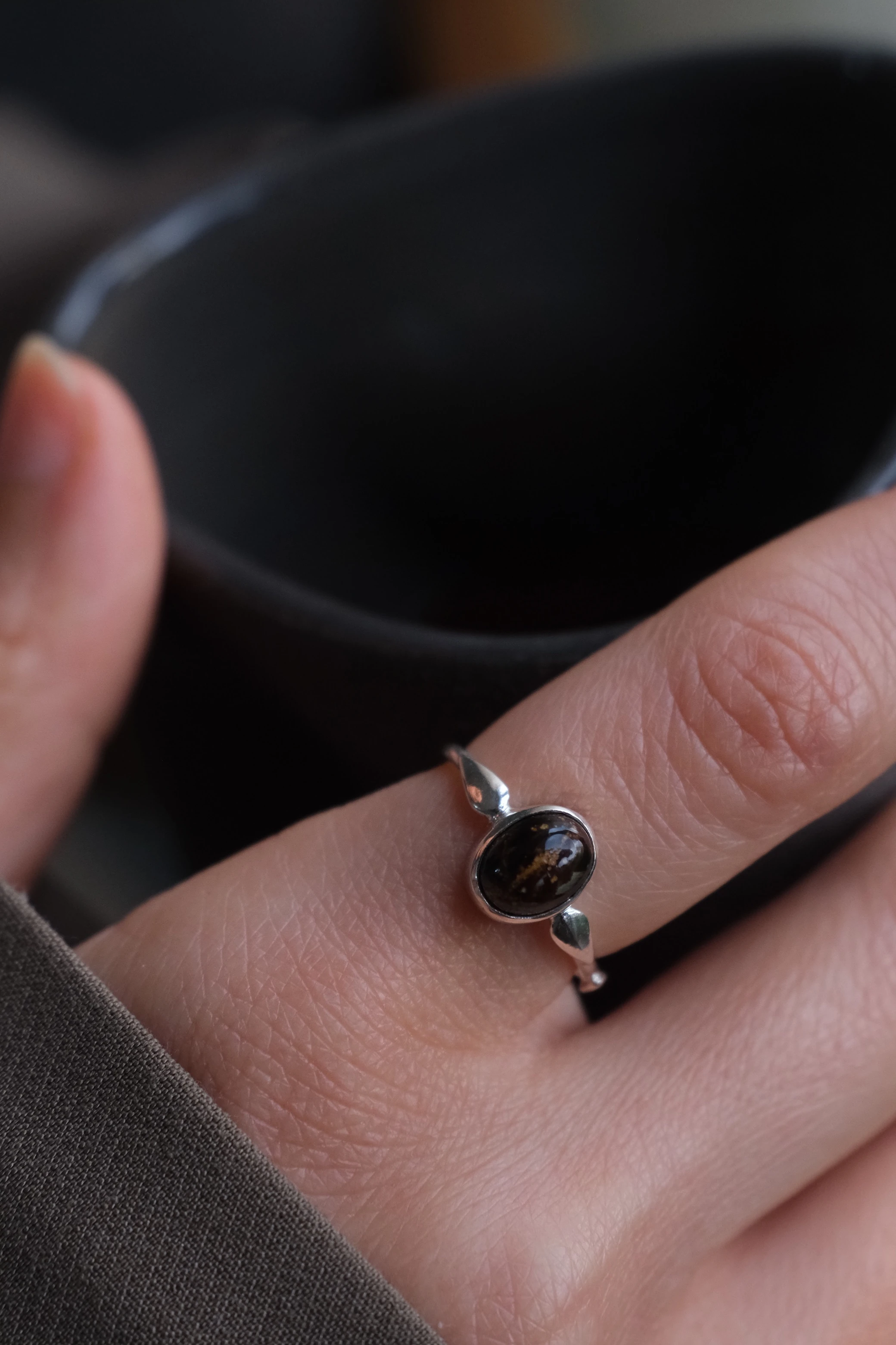 pietersite ‘lady’ yüzük