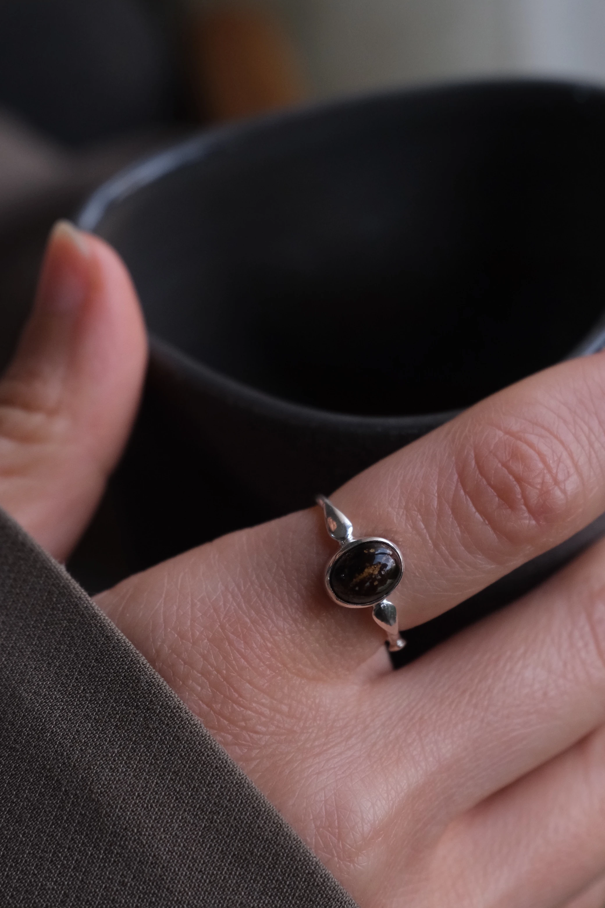 pietersite ‘lady’ yüzük