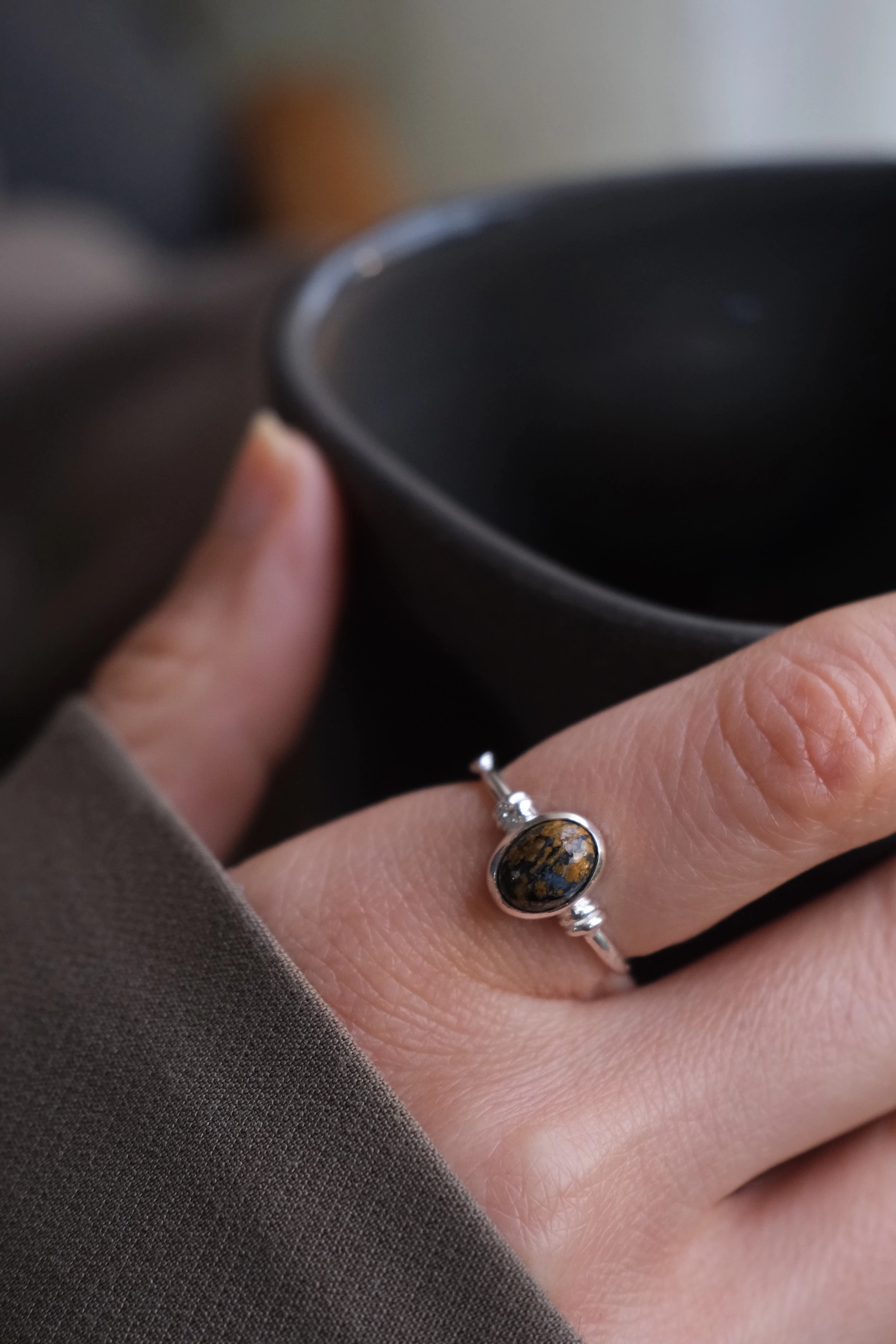 pietersite ‘dear’ yüzük