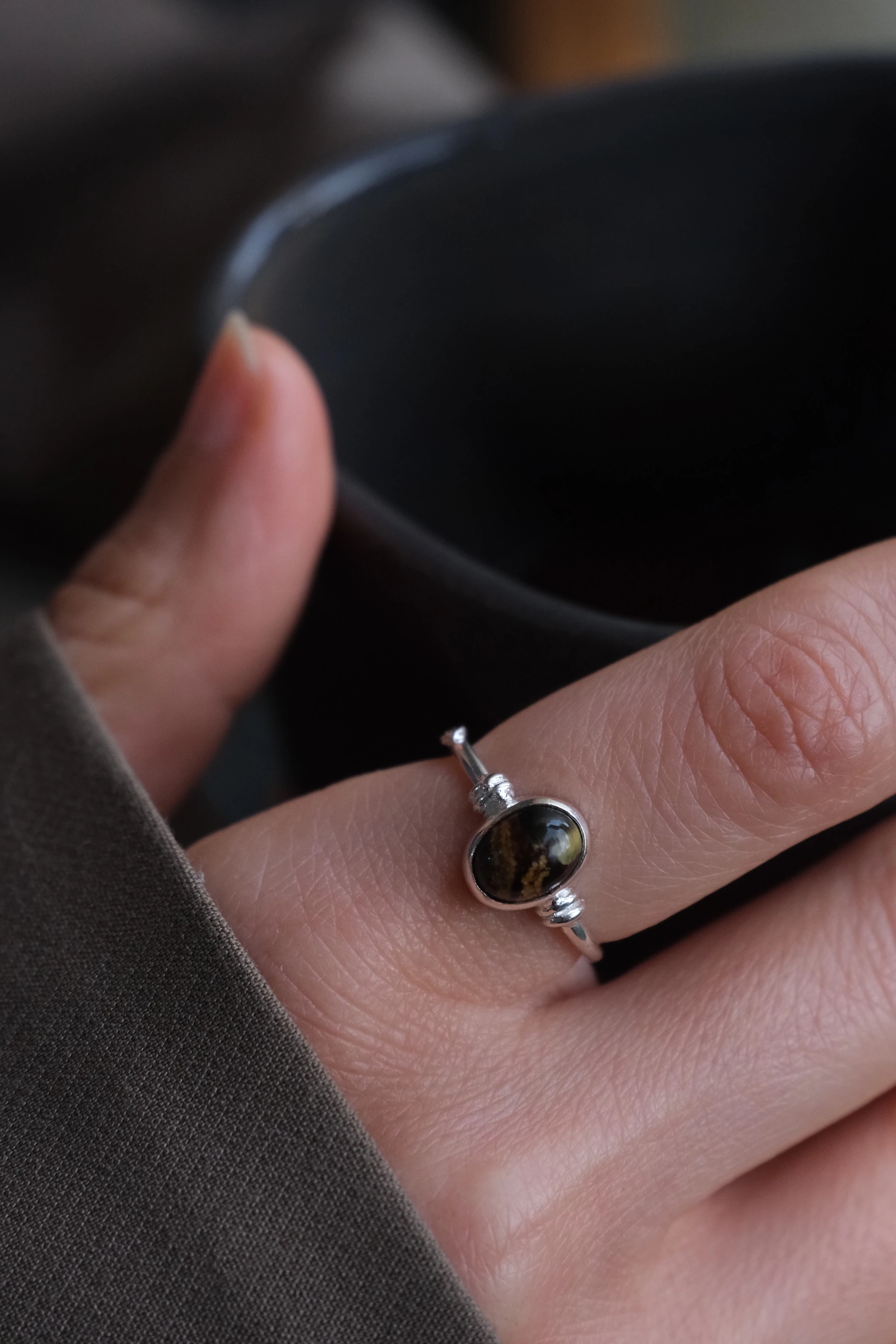 pietersite ‘dear’ yüzük