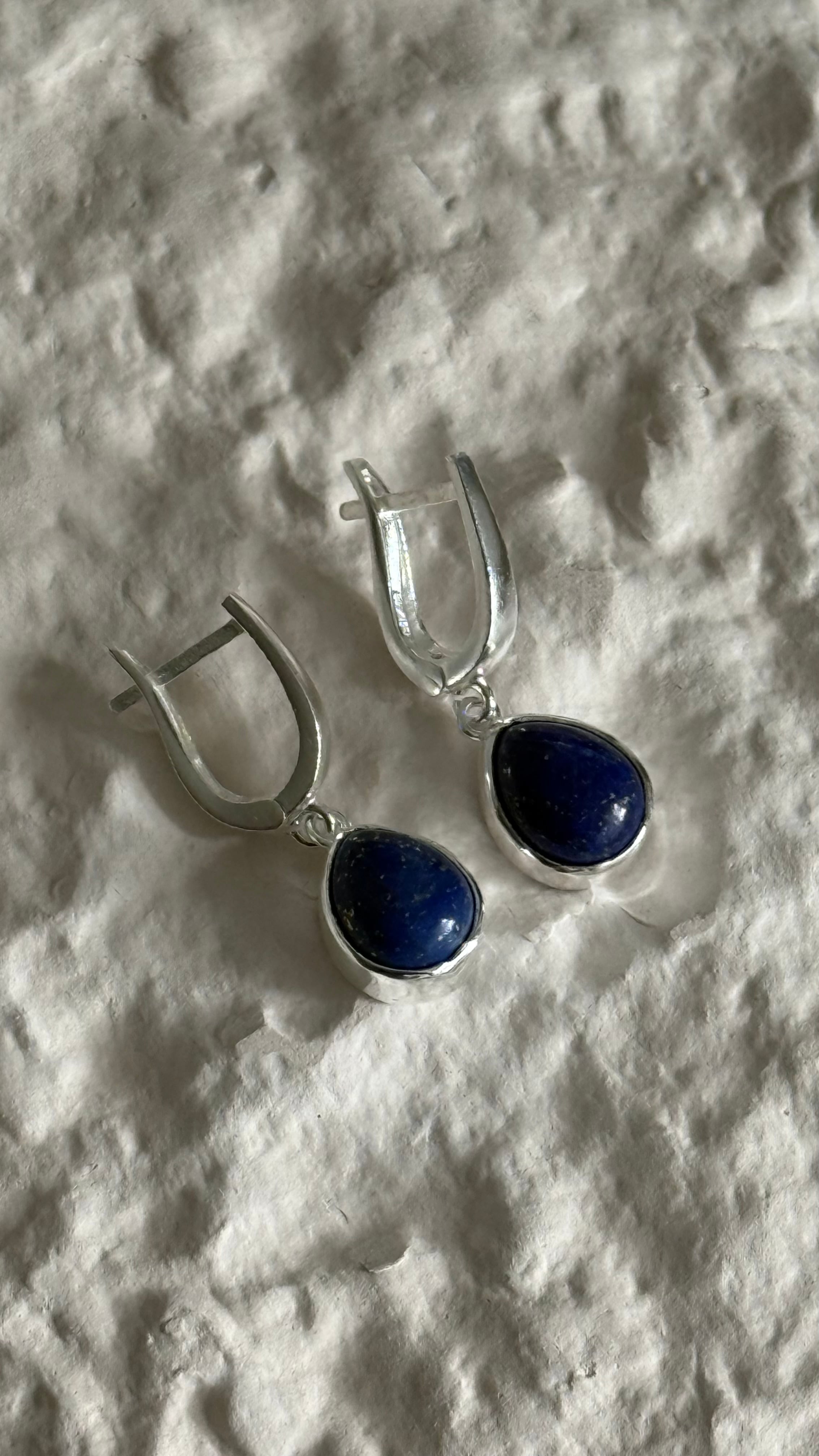 lapis lazuli damla küpe