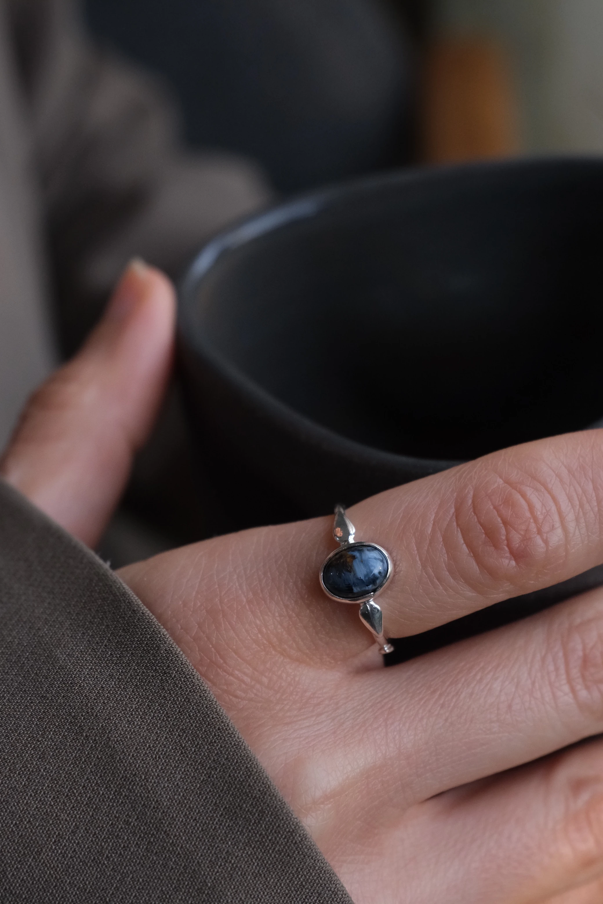 pietersite ‘lady’ yüzük