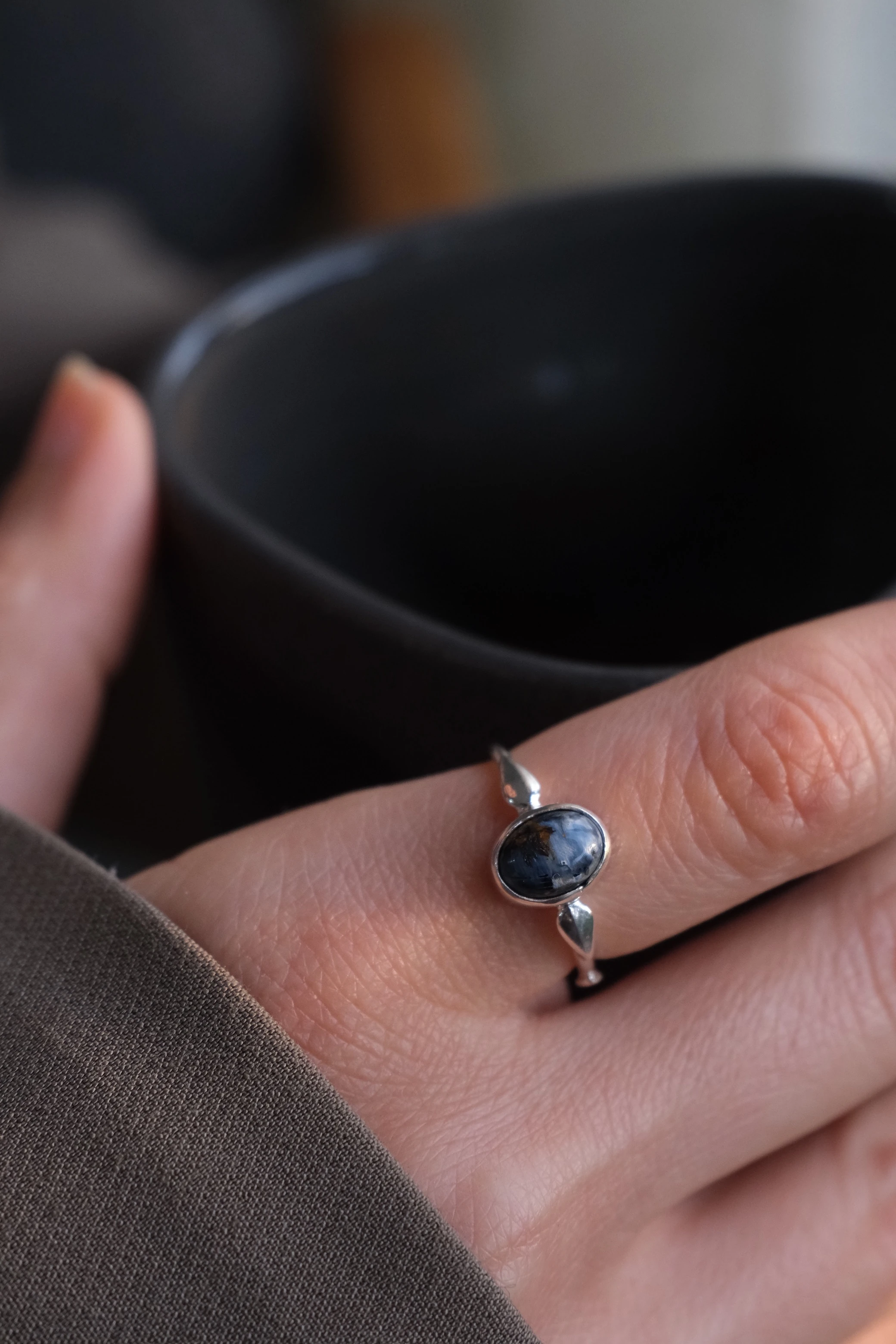 pietersite ‘lady’ yüzük