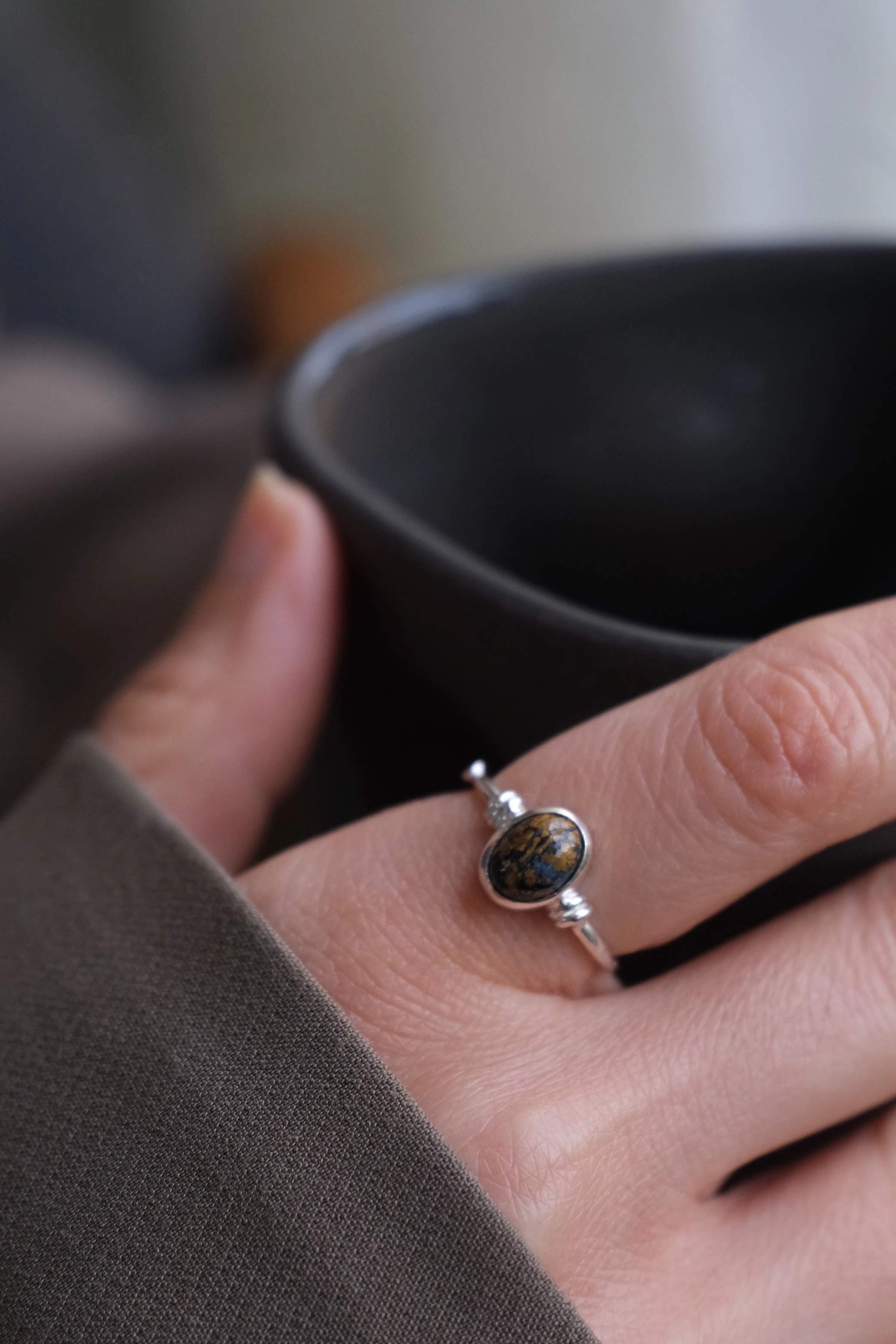 pietersite ‘dear’ yüzük