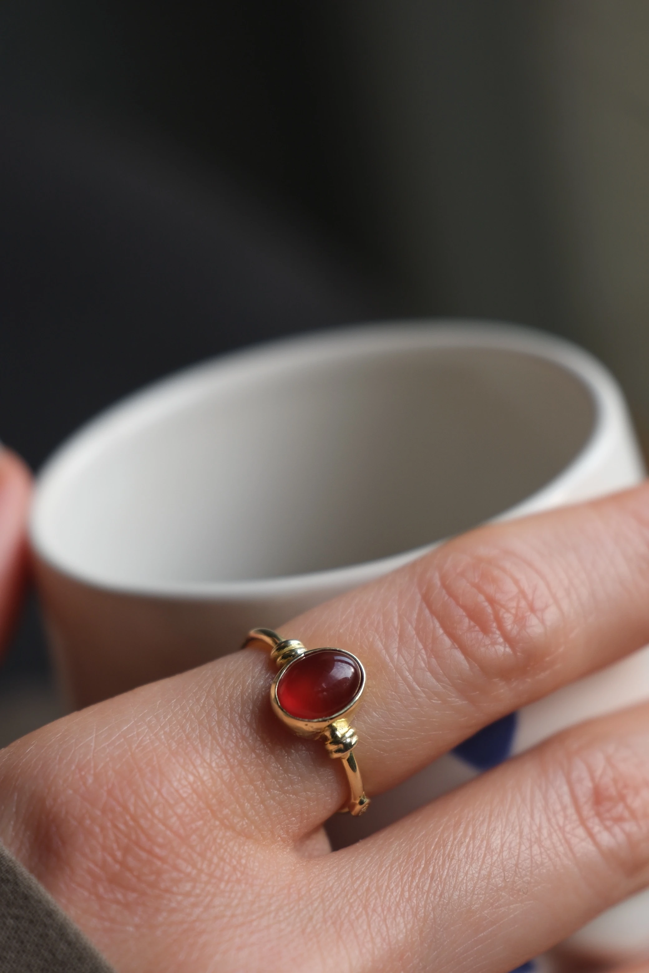 akik ‘dear’ yüzük (gold)