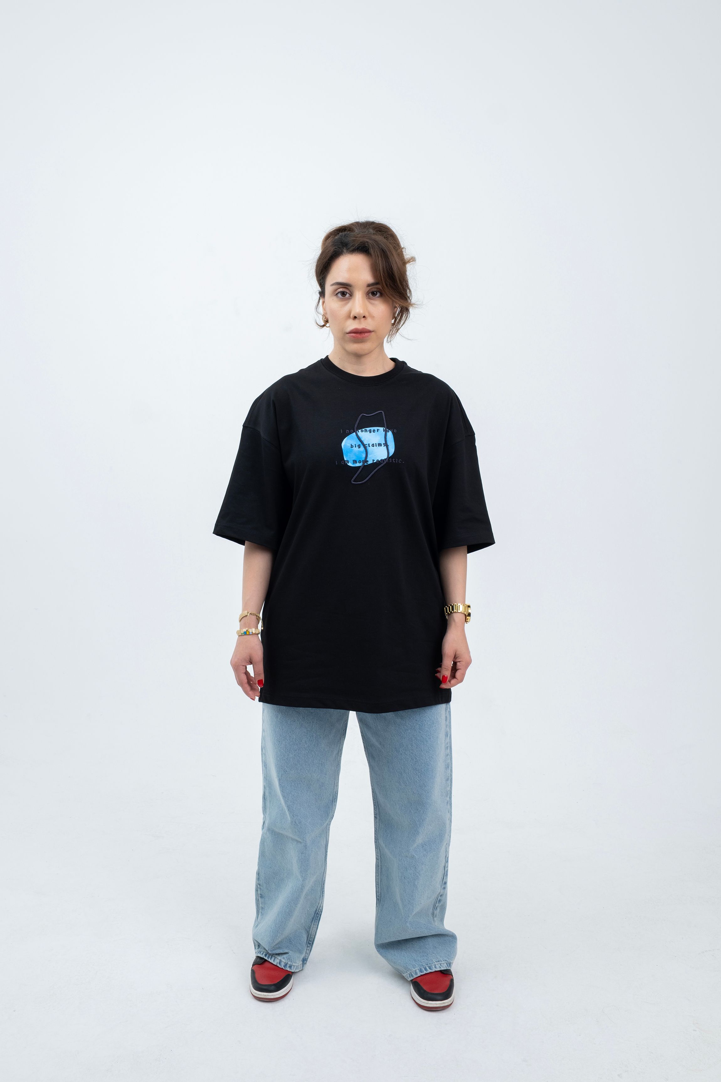 Gölge - Oversize Tişört