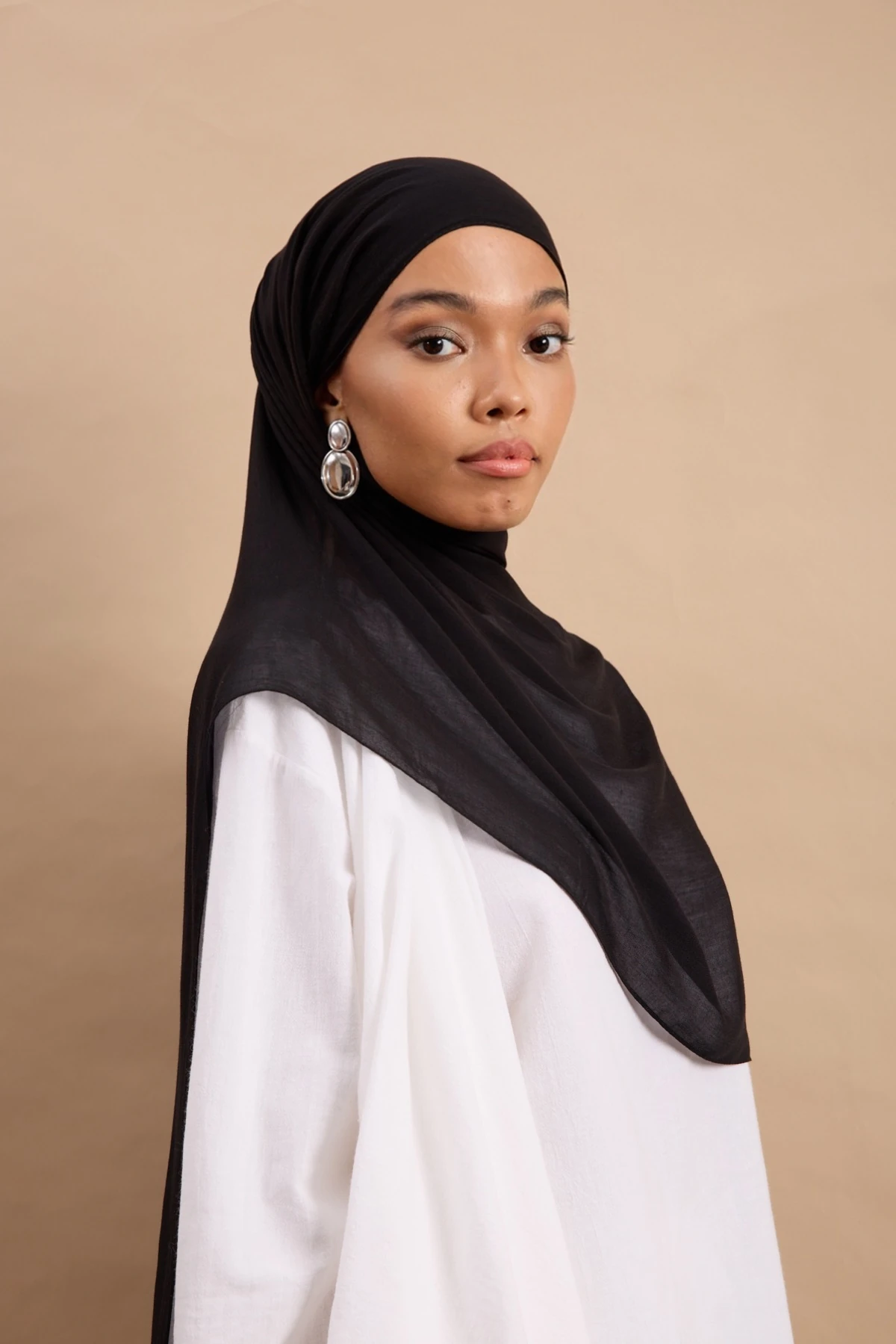 Natural Modal Şal - Siyah