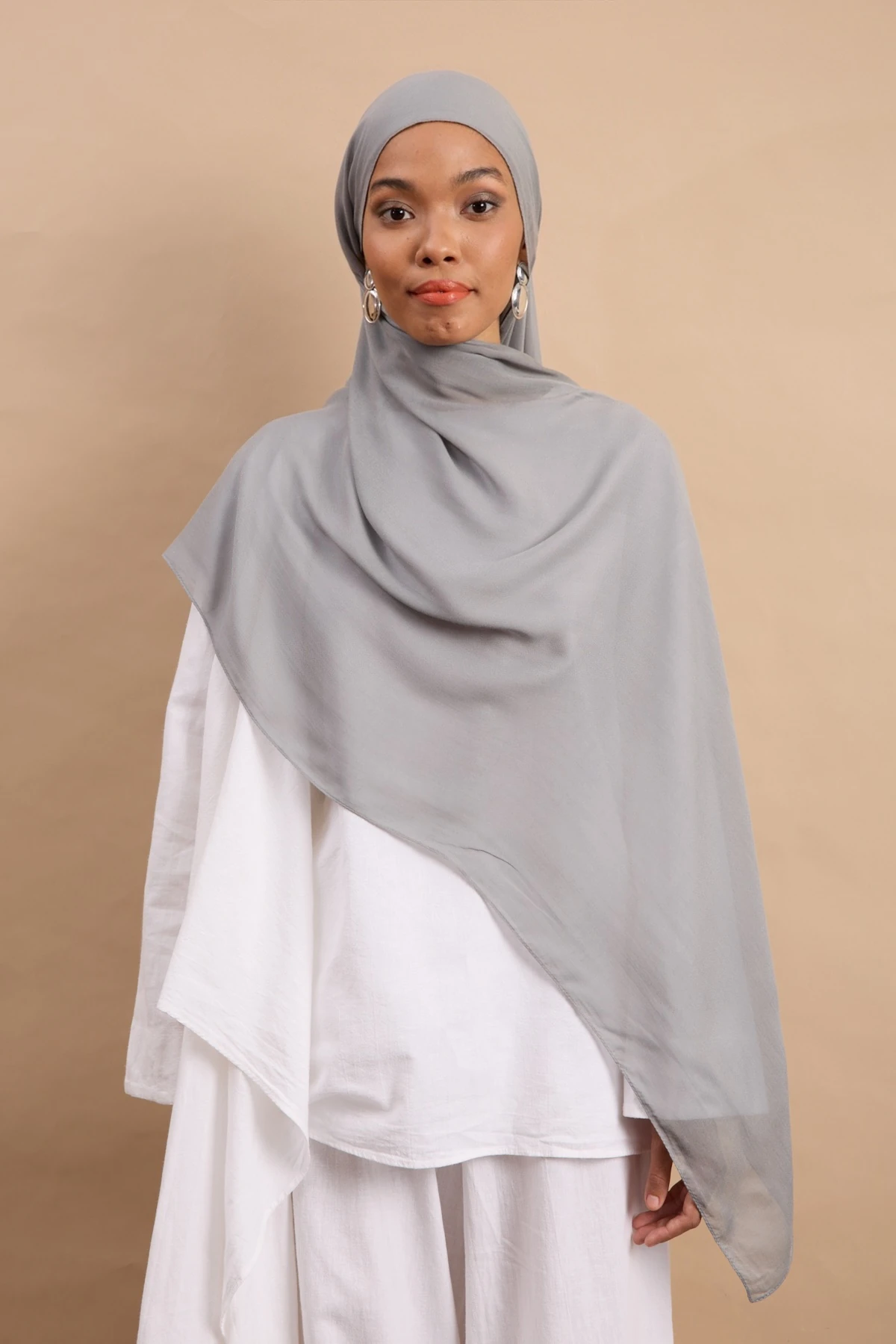 Natural Modal Şal - Gri