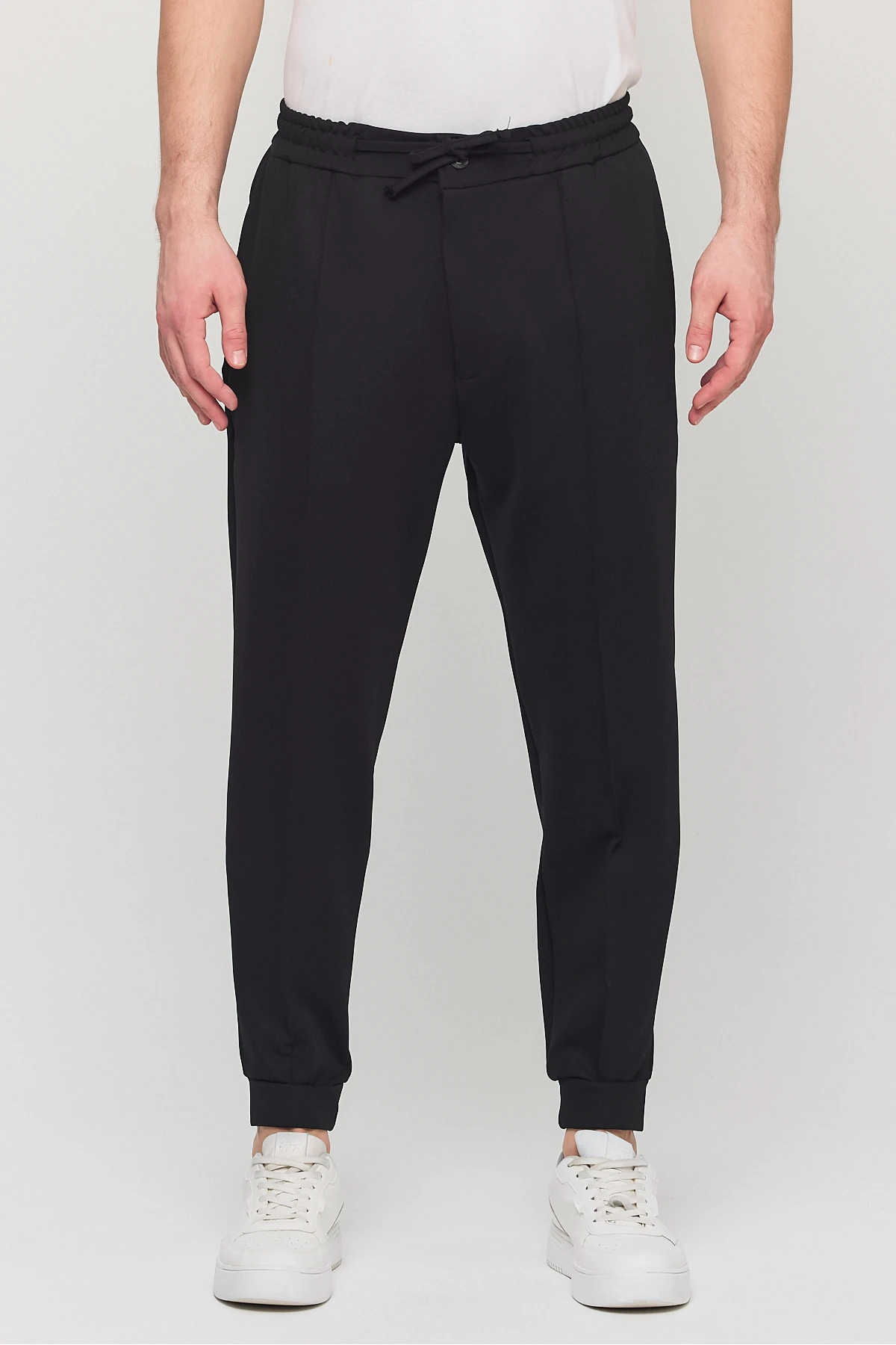 Erkek Slim Fİt Beli Lastikli İpli Fermuarlı Likralı Rahat  Jogger Pantolon