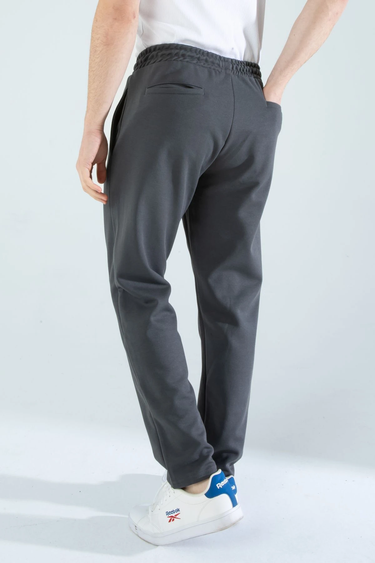 Erkek Düz Paça Normal Kesim Eşofman Altı Füme Erkek Pantolon