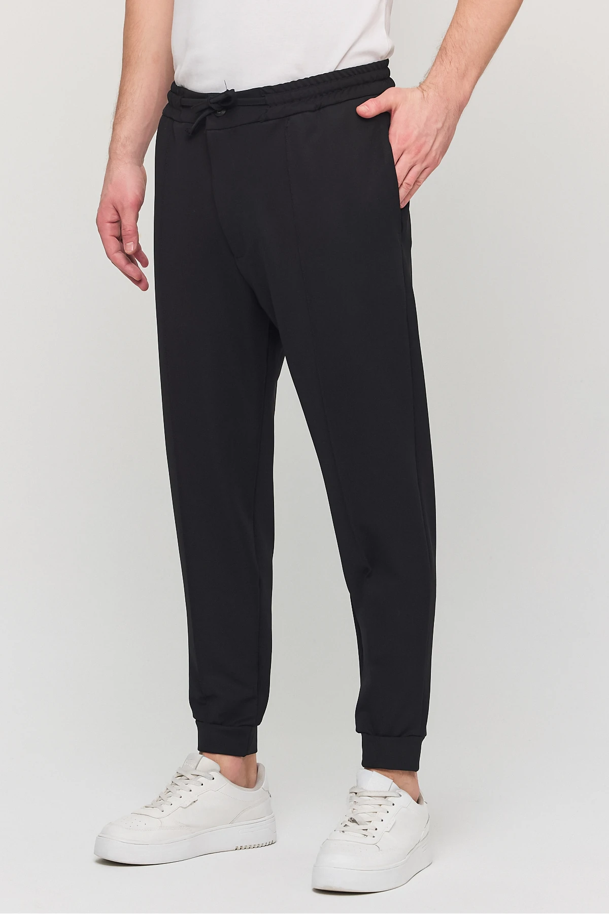 Erkek Slim Fİt Beli Lastikli İpli Fermuarlı Likralı Rahat  Jogger Pantolon