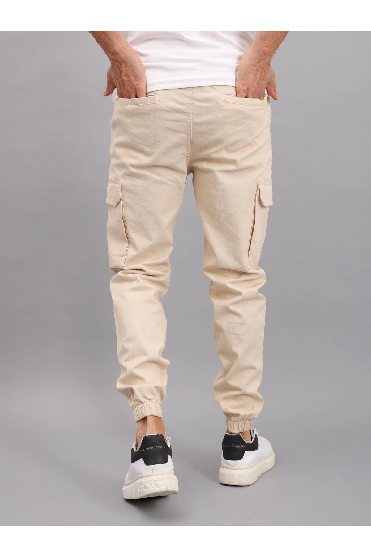 Erkek Kargo Pantolon Bej Erkek Pantolon