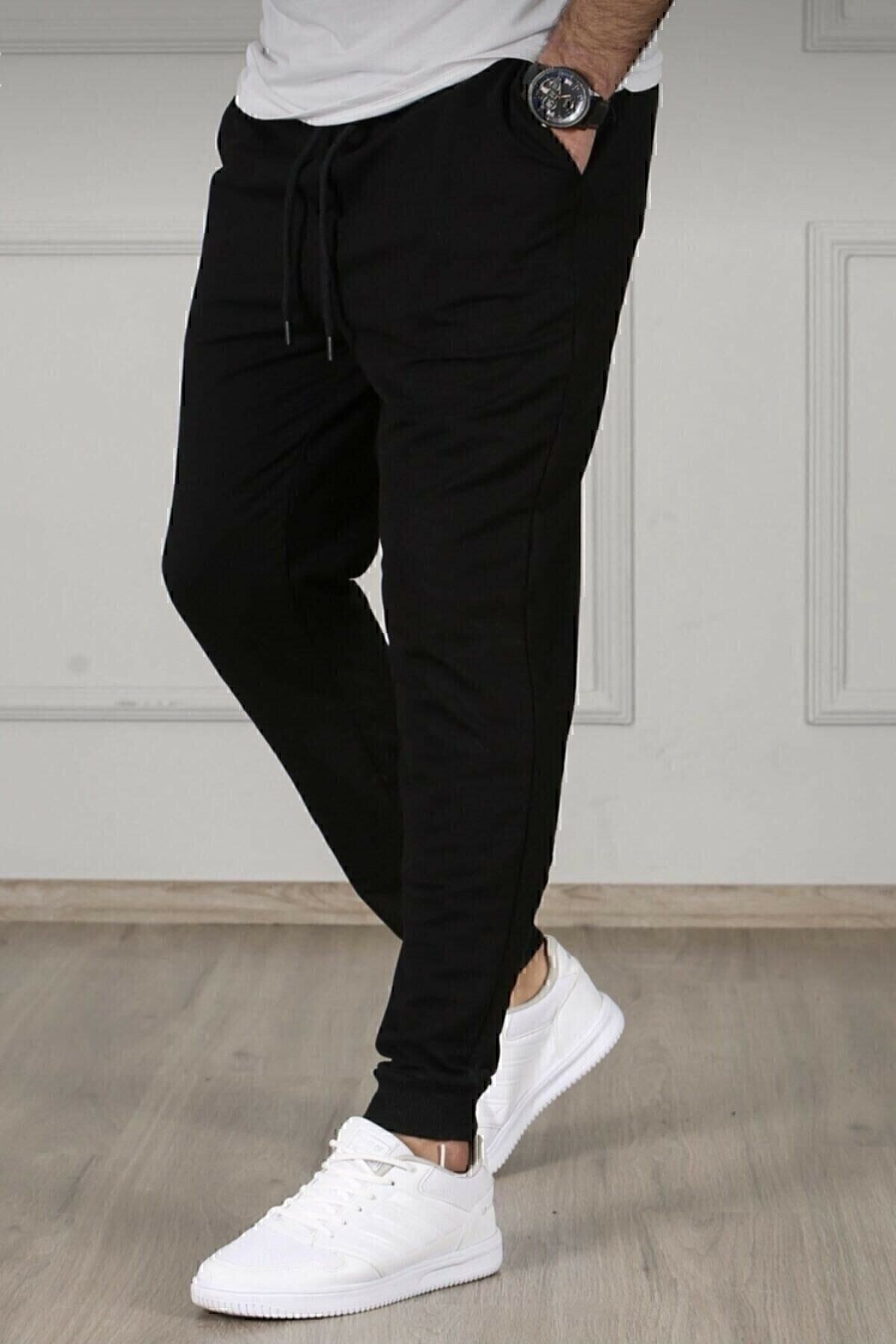 Blackjackgiyim Erkek Siyah Slim Fit Jogger Eşofman Altı