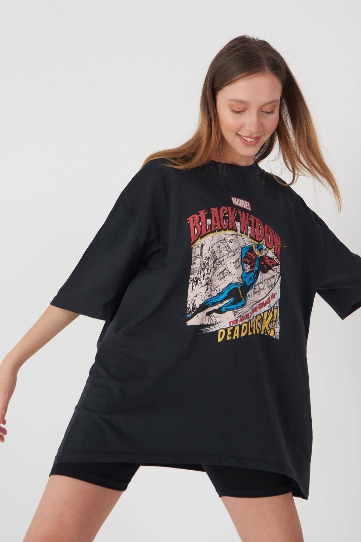 Blackwıdow Baskılı Tshirt