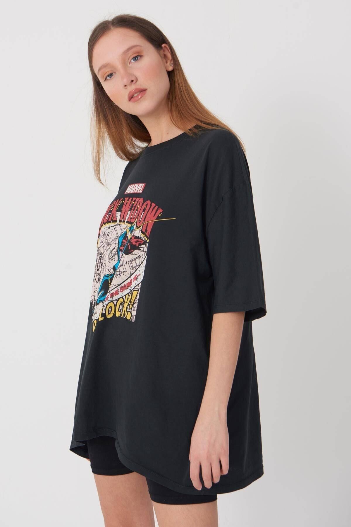 Blackwıdow Baskılı Tshirt