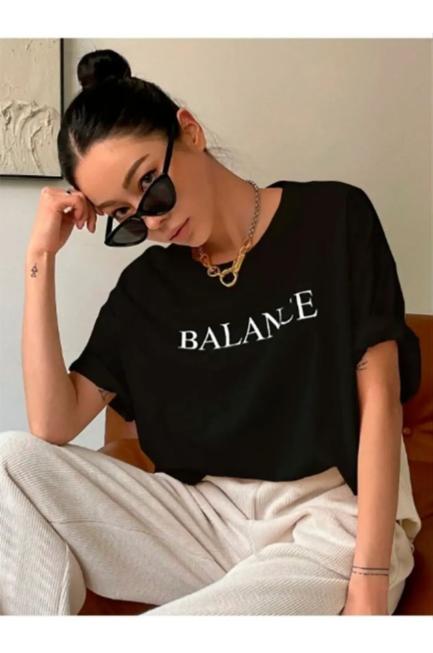 Unisex Balance Baskılı T-shirt