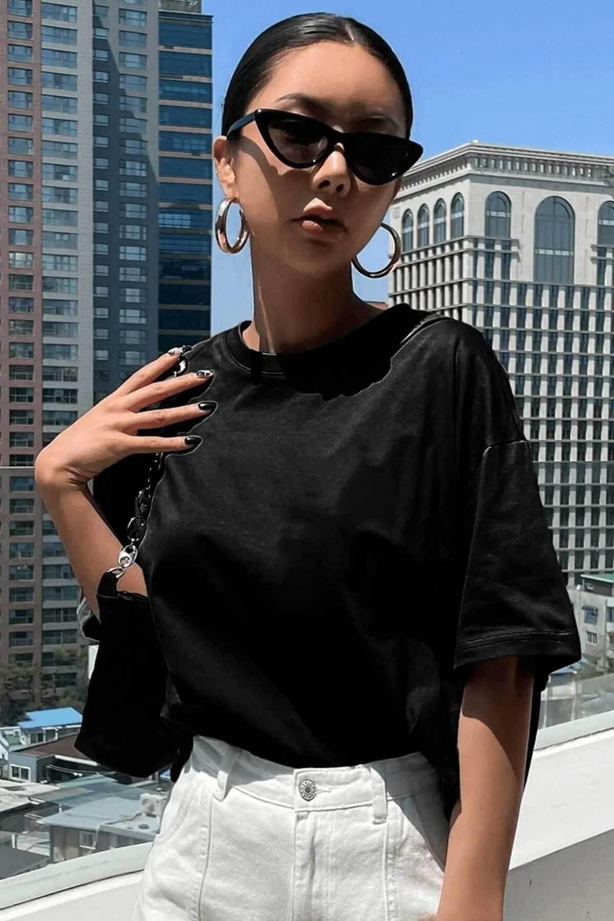 Unisex Brooklyn Arka Baskılı Tişört
