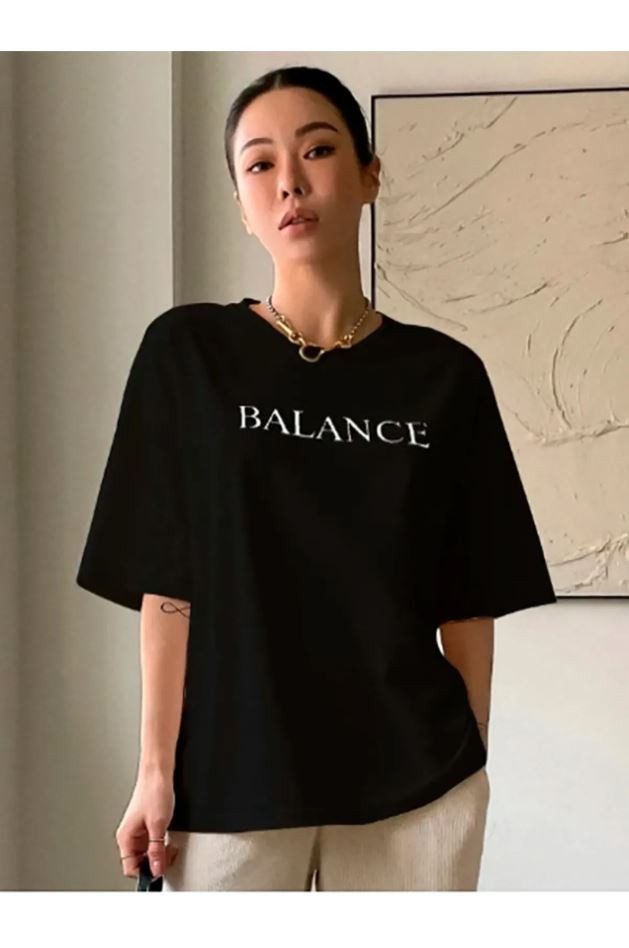 Unisex Balance Baskılı T-shirt