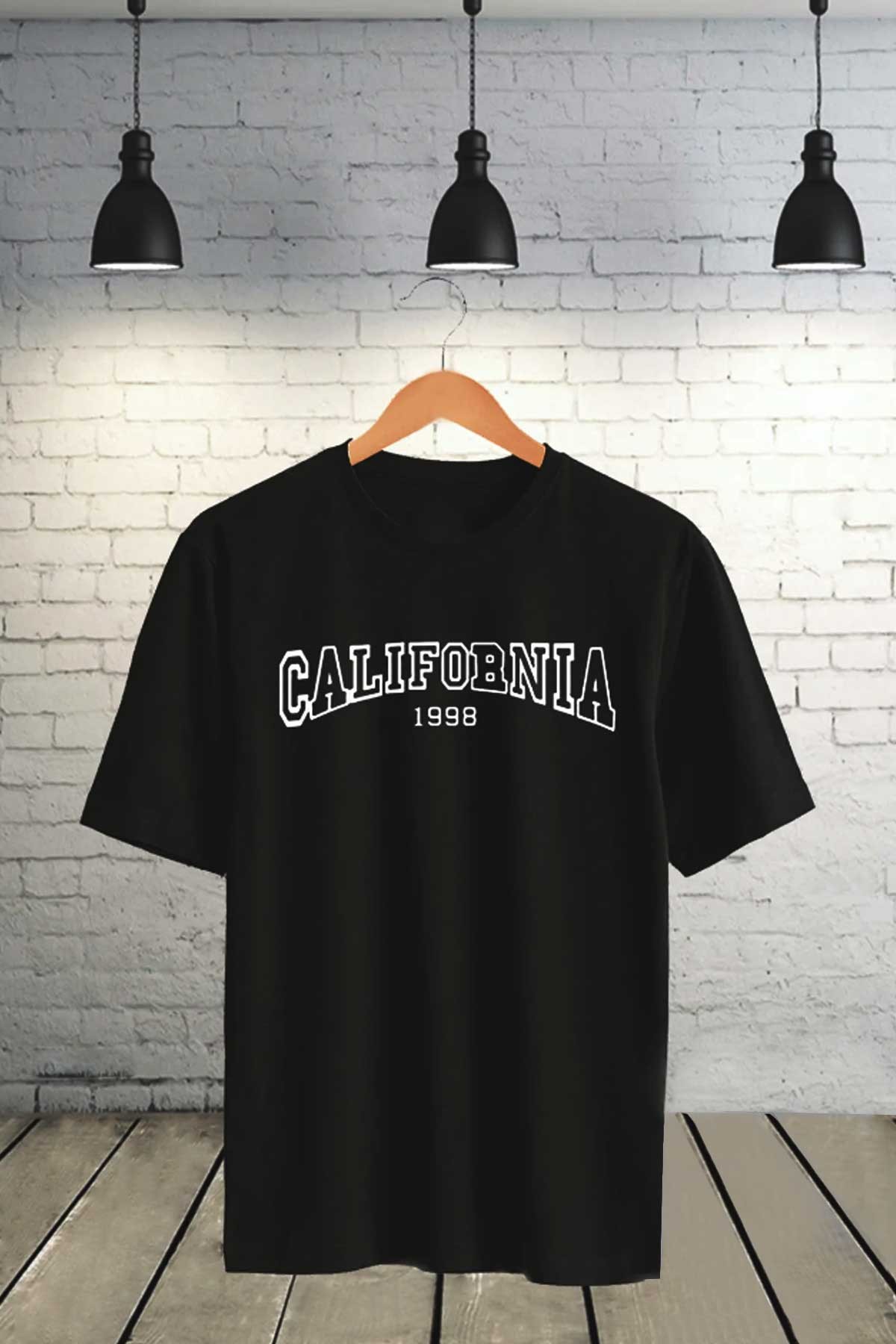 California Baskılı Unisex T-shirt