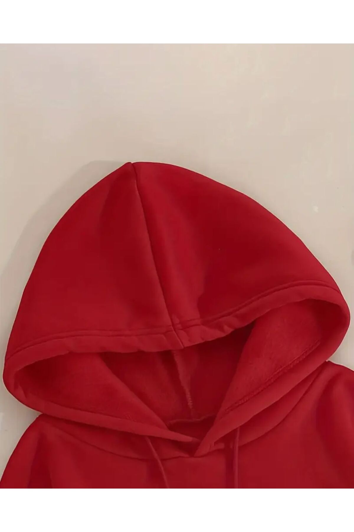 Arka Ayı Baskı Detaylı İçi Polarlı Kapüşonlu Sweatshirt