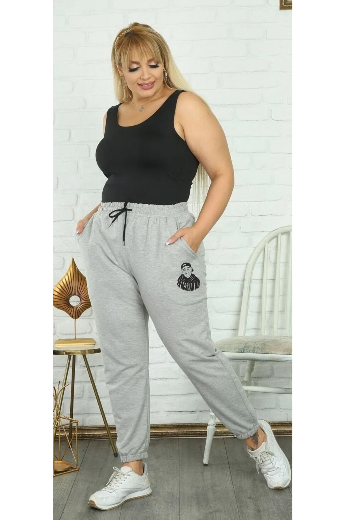 Erkek Siyah Slim Fit Jogger Eşofman Altı