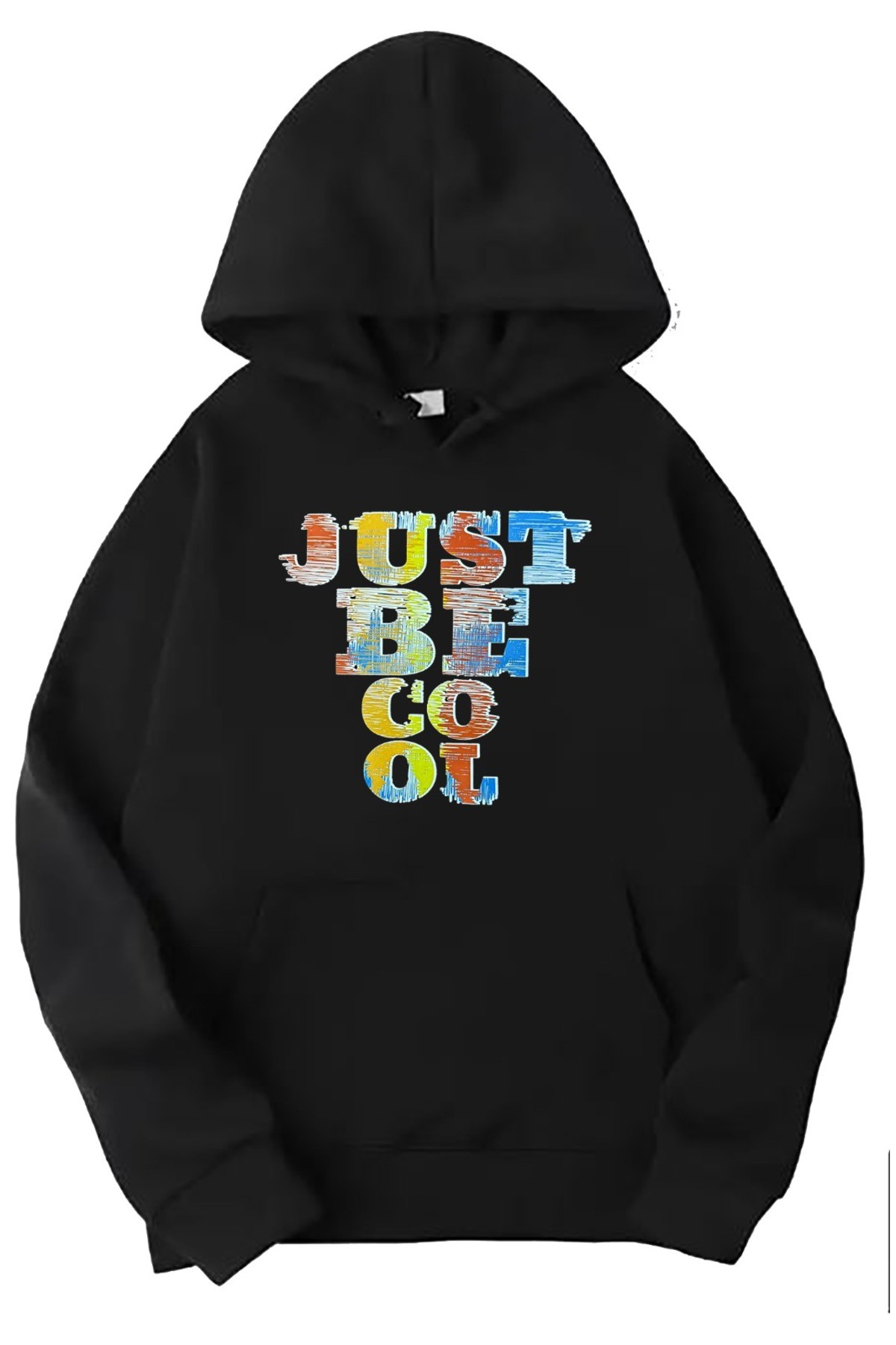 Just Be Cool Baskılı Kapüşonlu Sweatshirt