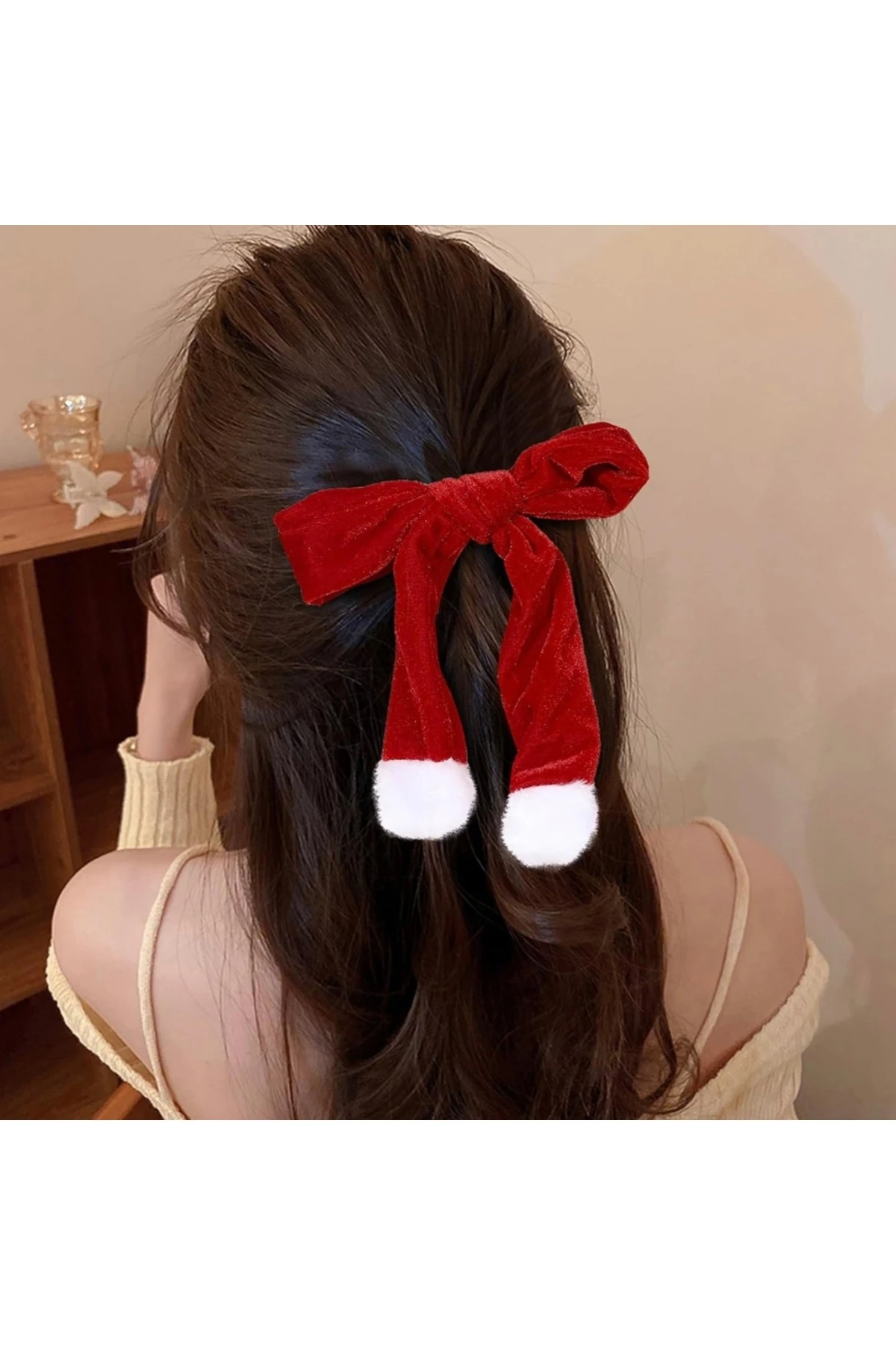 Kadife Yılbaşı Tokası 1 Adet Yeniyıl Tokası