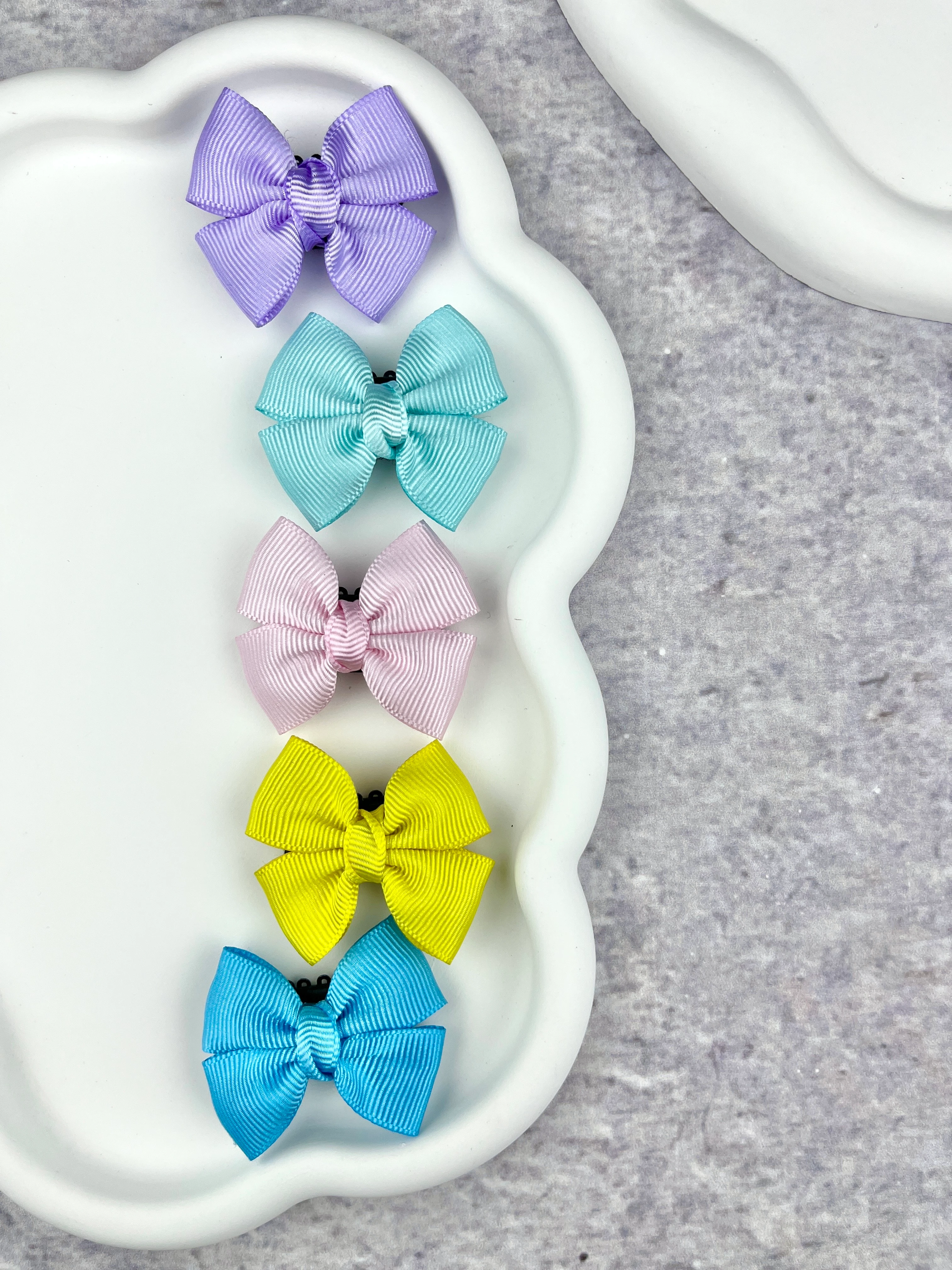 Fiyonklu Saçsız Bebek Tokası 5 Adet 