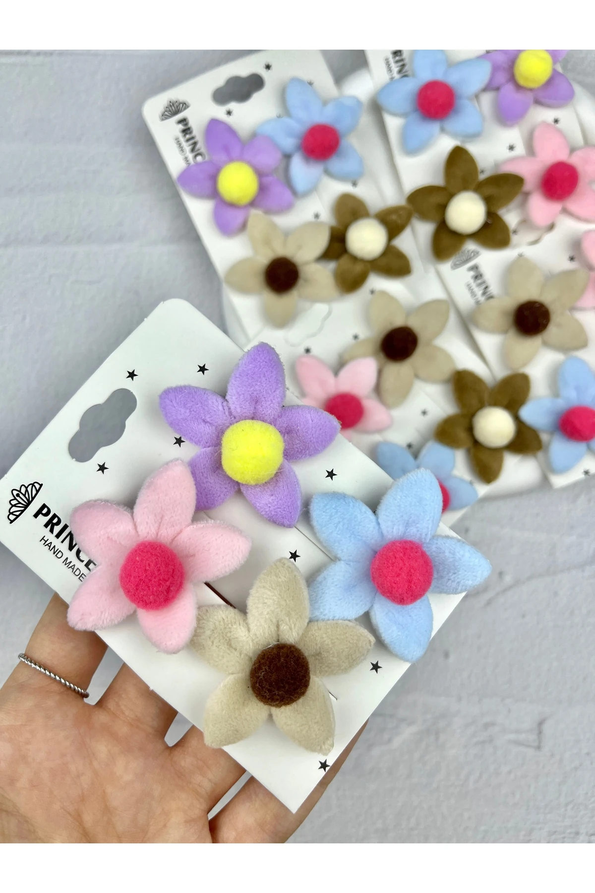 Podufuk Çiçek Toka Seti 4 Adet Küçük Boy