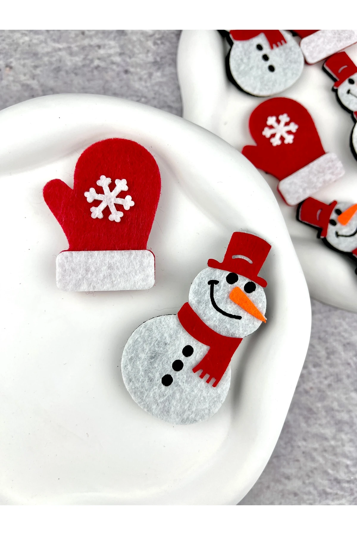 Yılbaşı Serisi Saçsız Bebek Tokası 2’li  - Çok Renkli