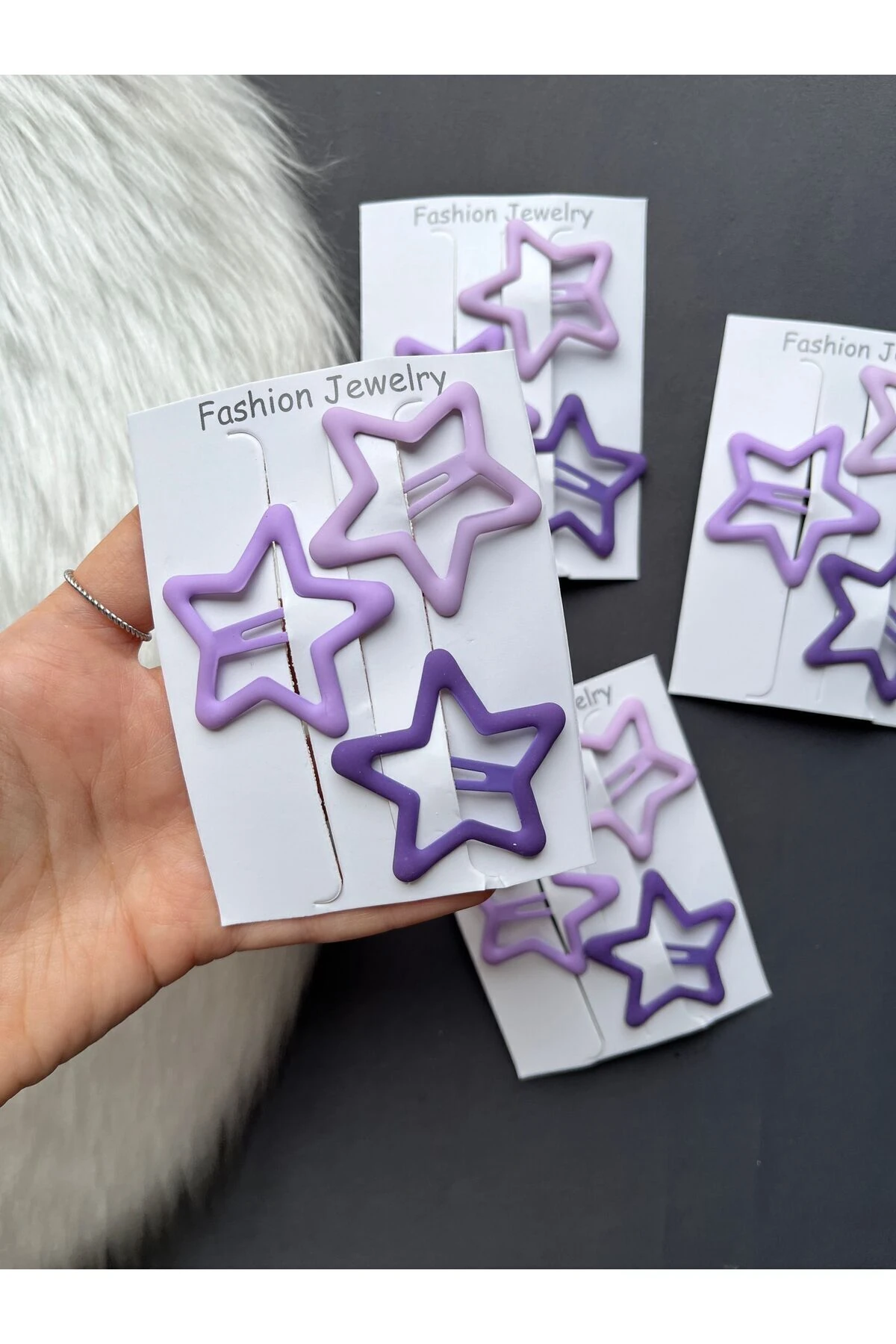 Mor Yıldızlı Çıtçıt Seti 3 Adet