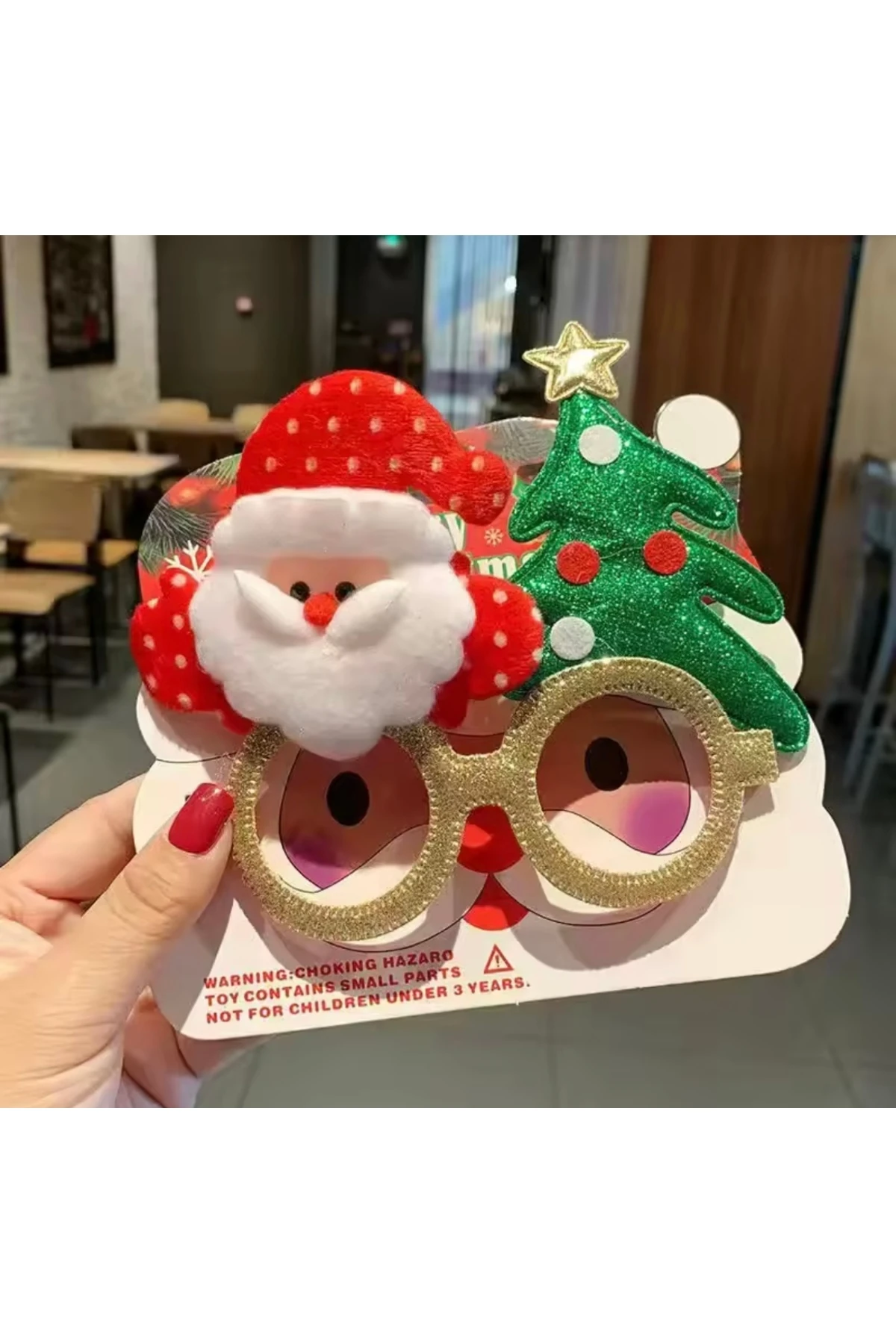 Noel Baba Yılbaşı Ağacı Parti Gözlüğü