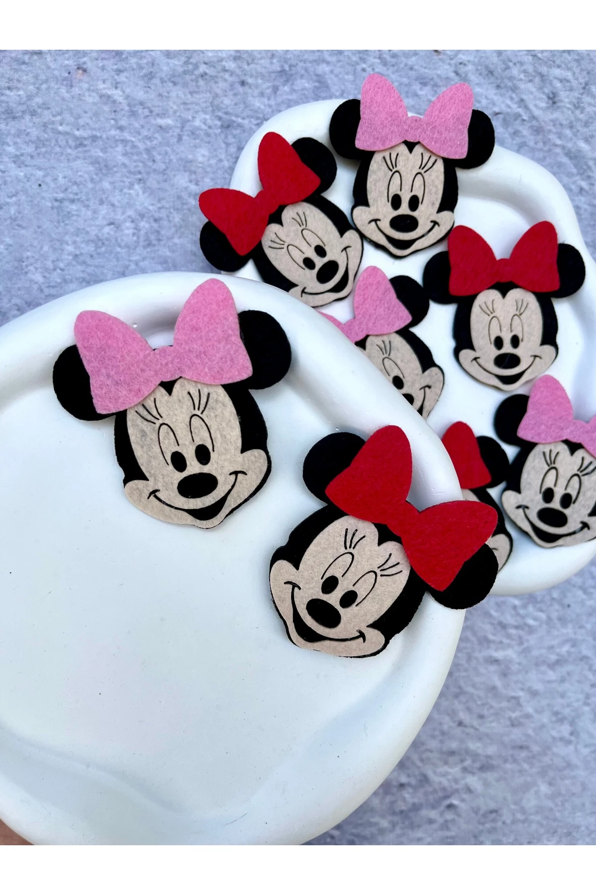 Minnie Mouse Saçsız Bebek Tokası 2 Adet 