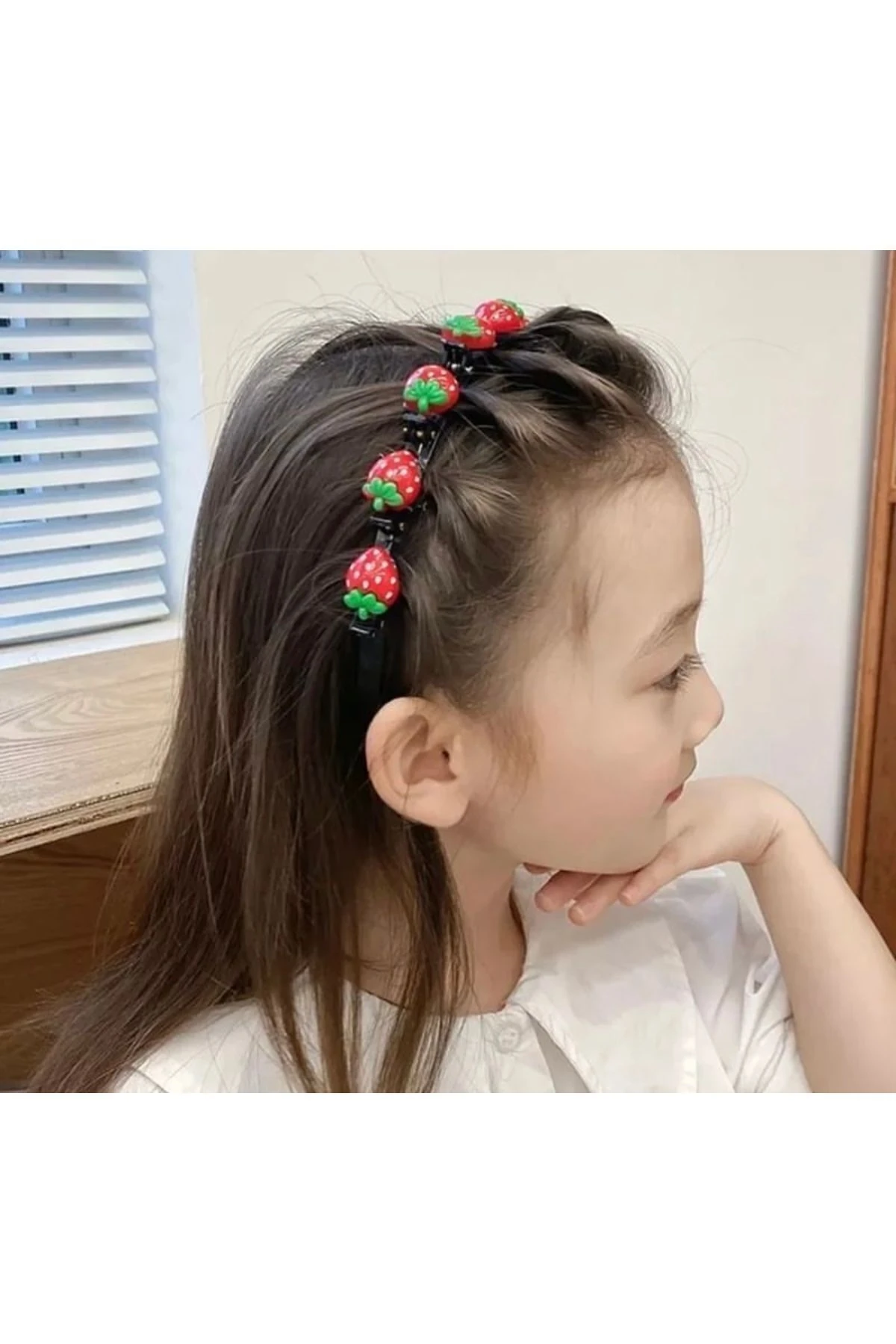 Şekilli Pensli Taç - Çilek