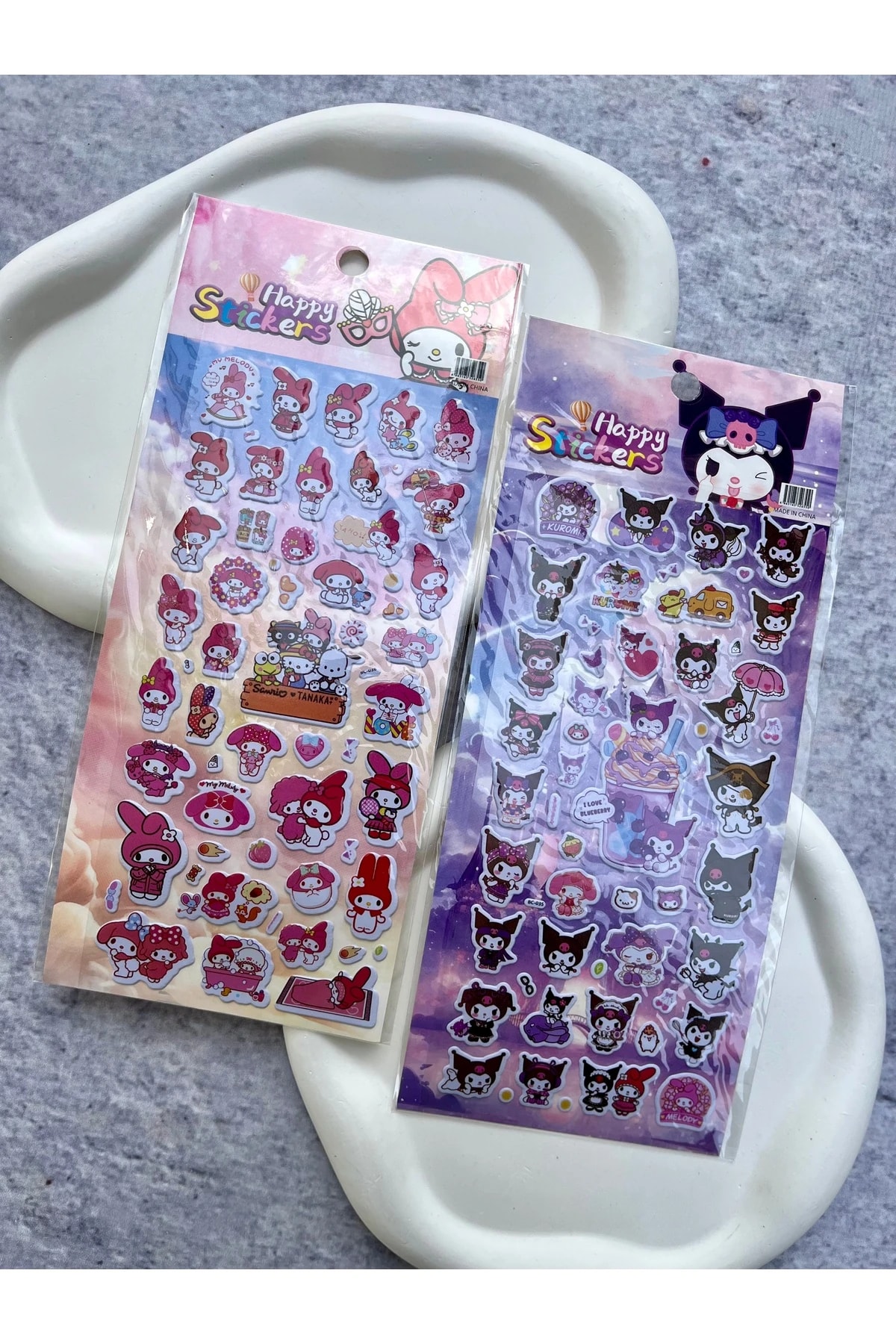 Kuromi My Melody 2’li Sticker Seti