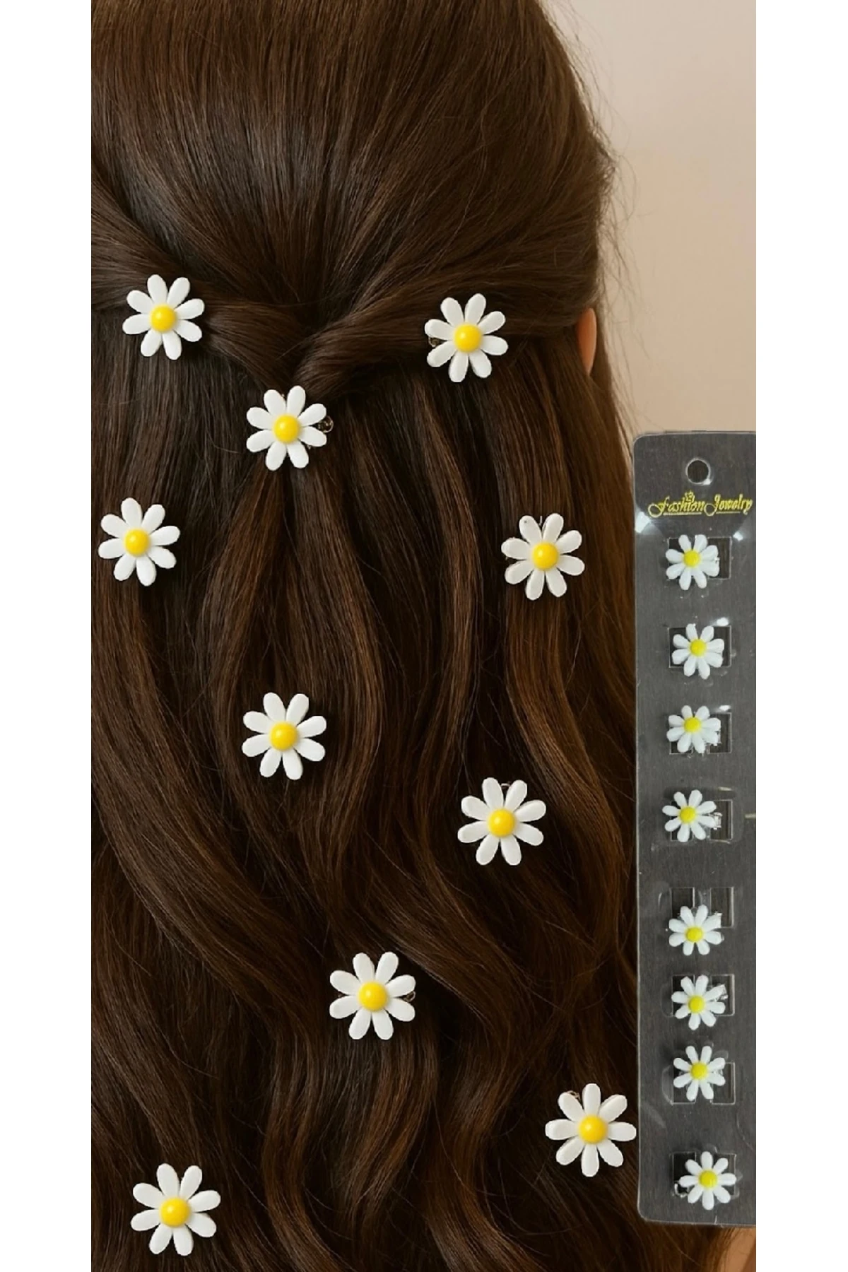 Papatya Saç Küpesi 8 Adet