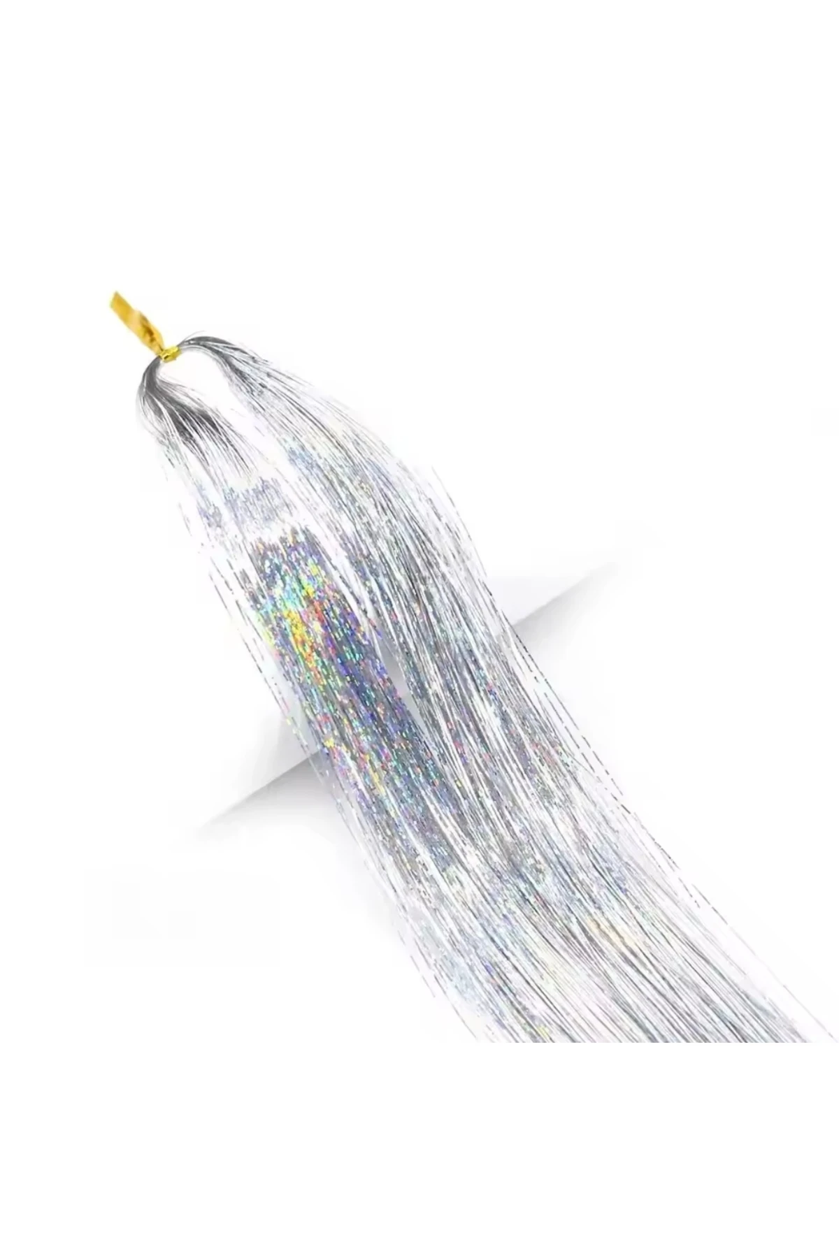 Gri Tinsel Saç Simli Yapay Saç